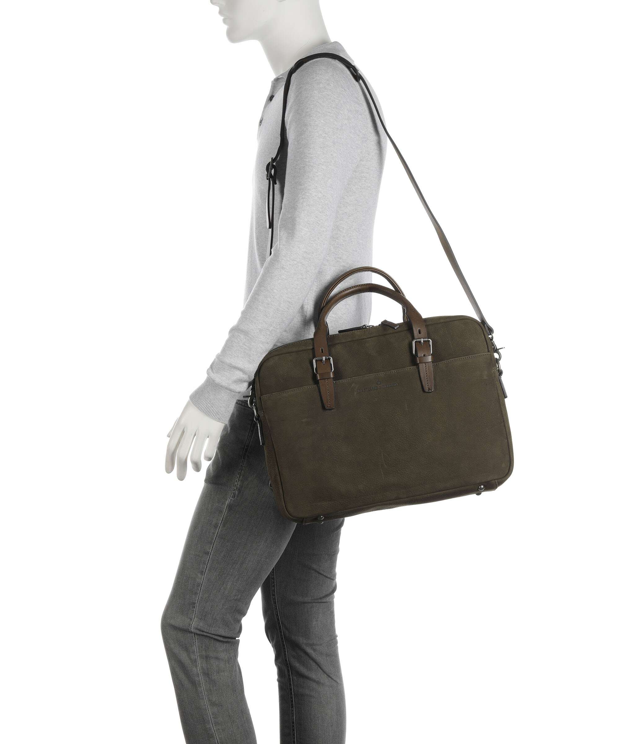 Castelijn & Beerens Briefcase dark military - Image 4