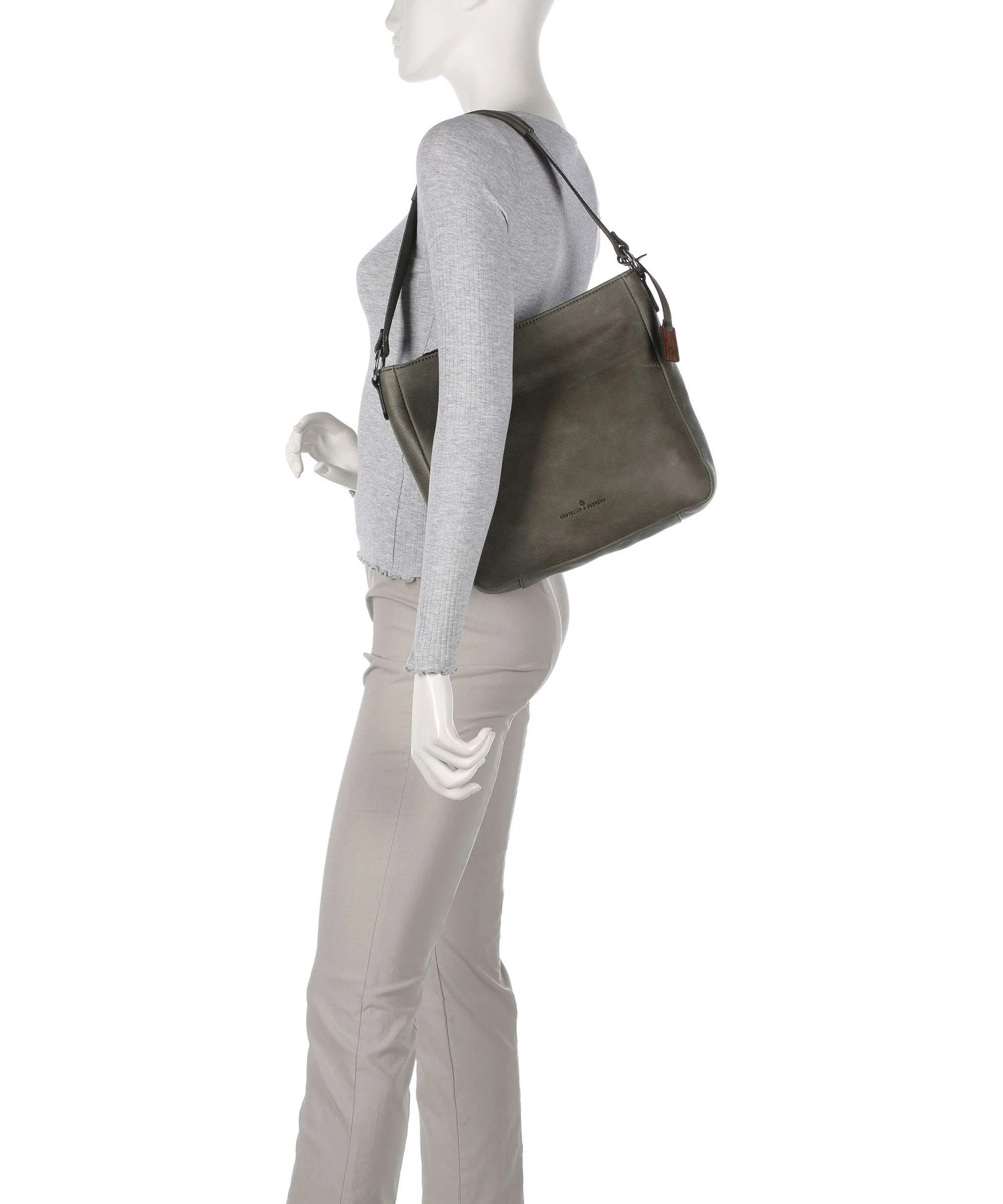 Castelijn & Beerens Carisma Hobo bag dark military - Image 3