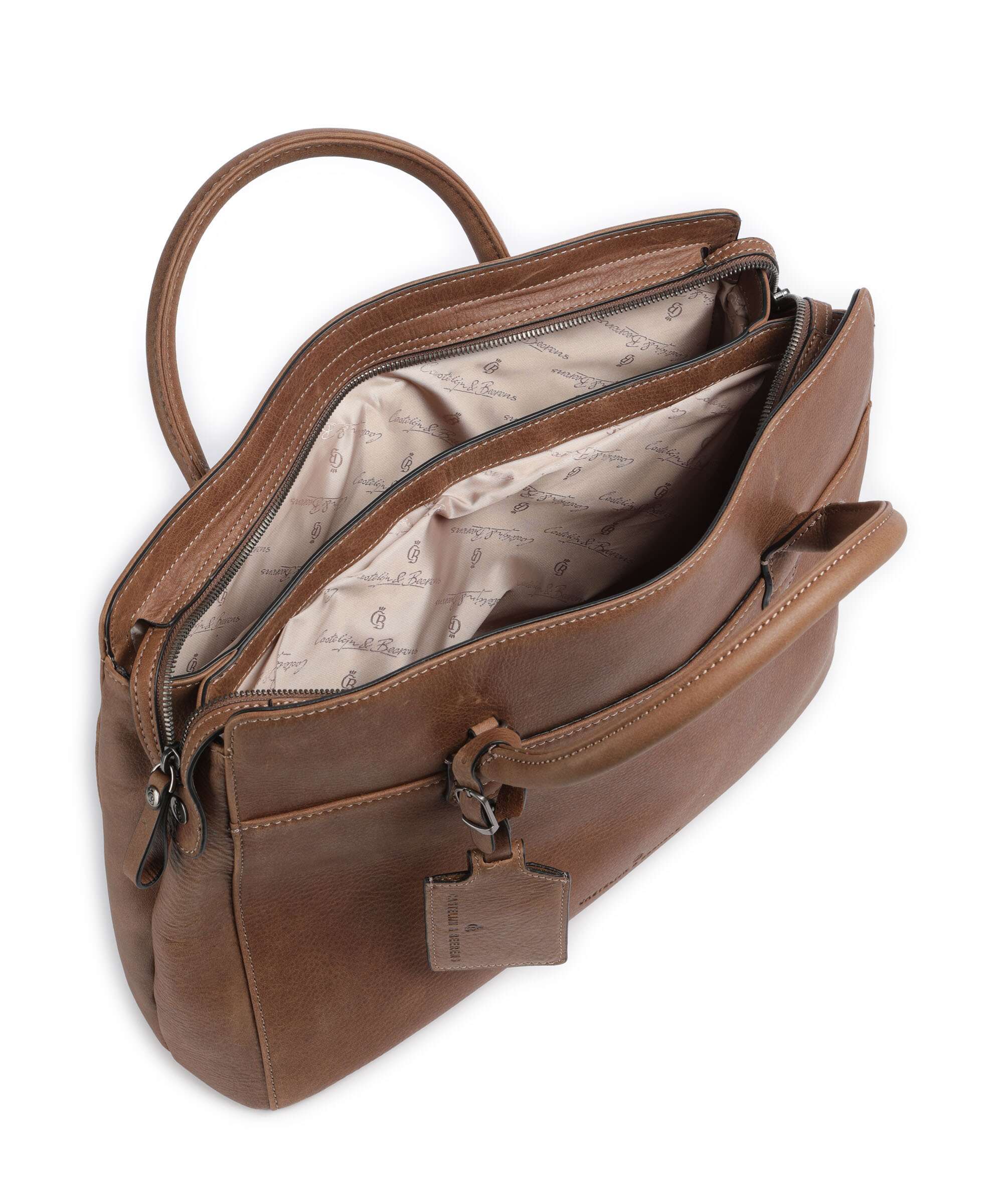 Castelijn & Beerens Carisma Laptop bag cognac - Image 5