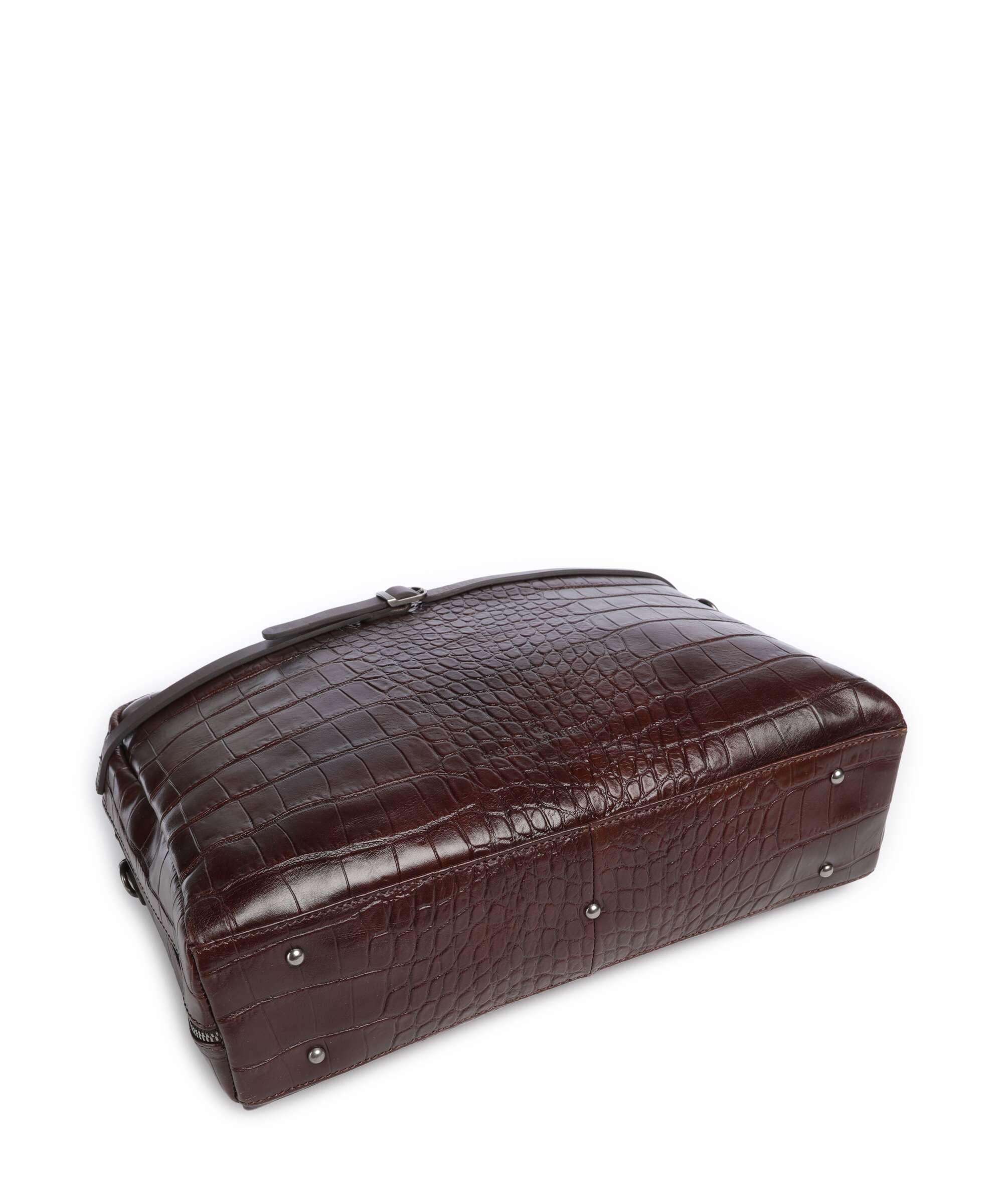 Castelijn & Beerens Croco Lisa Briefcase mocca - Image 5