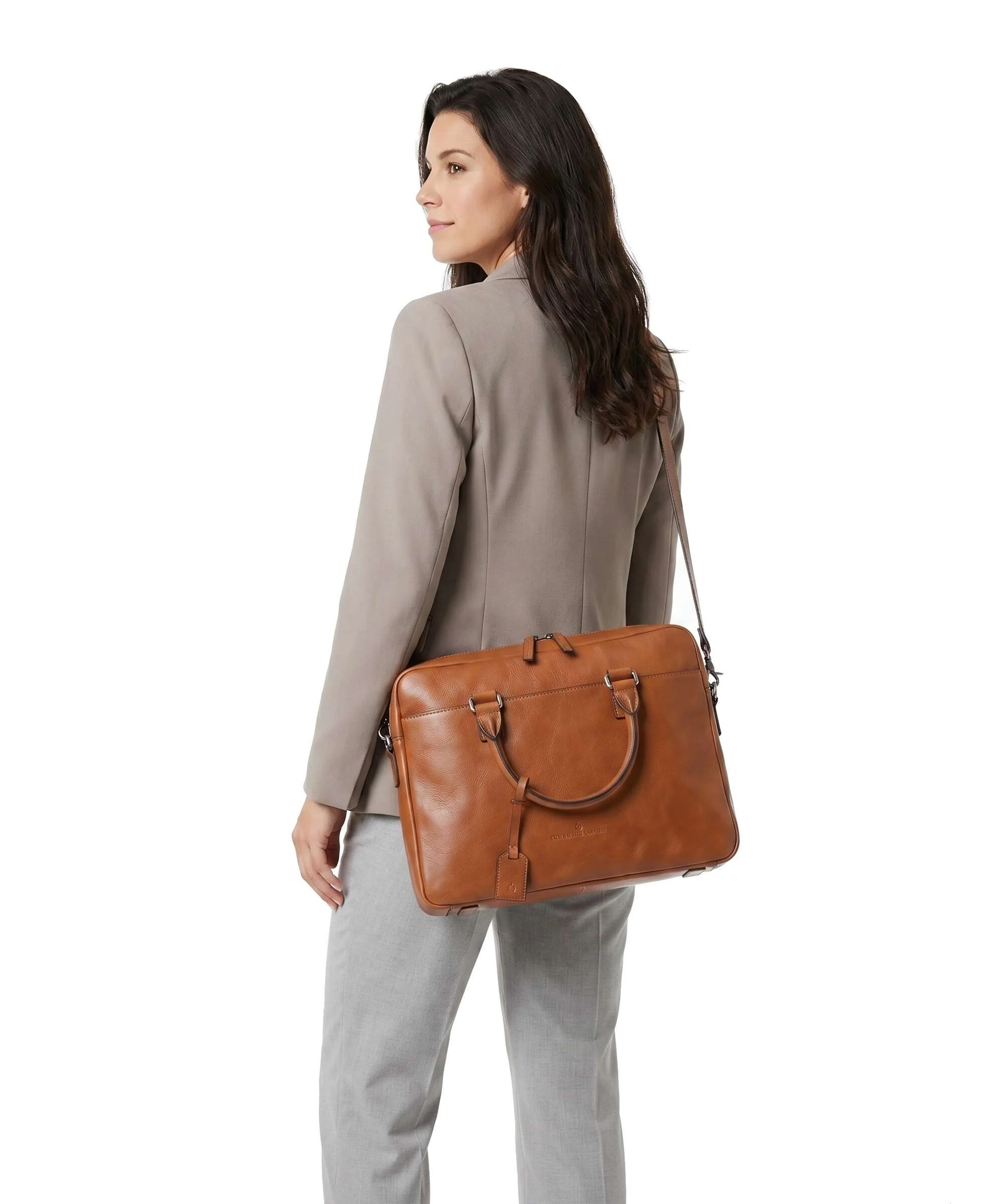 Castelijn & Beerens Heritage Briefcase light brown - Image 3