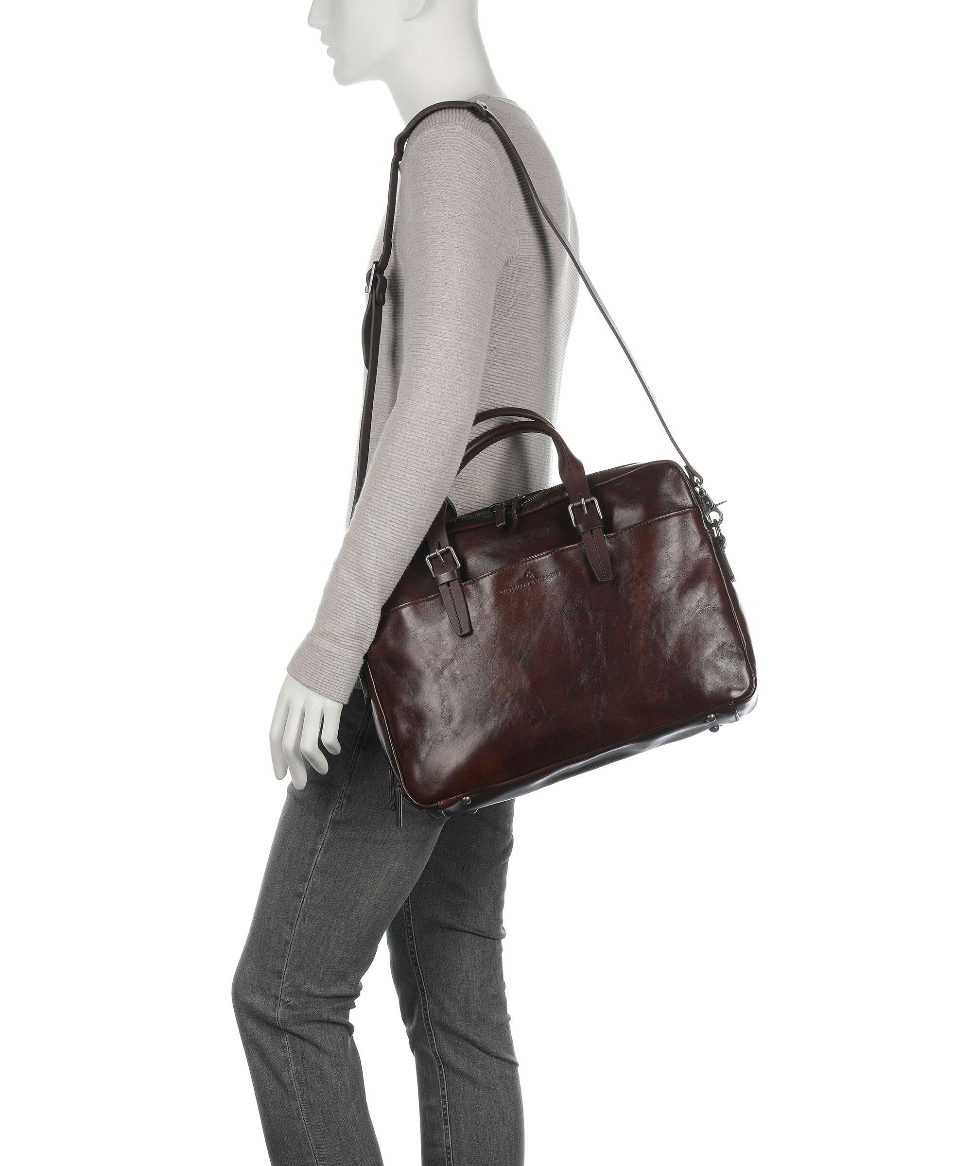 Castelijn & Beerens Rien Briefcase cognac - Image 3