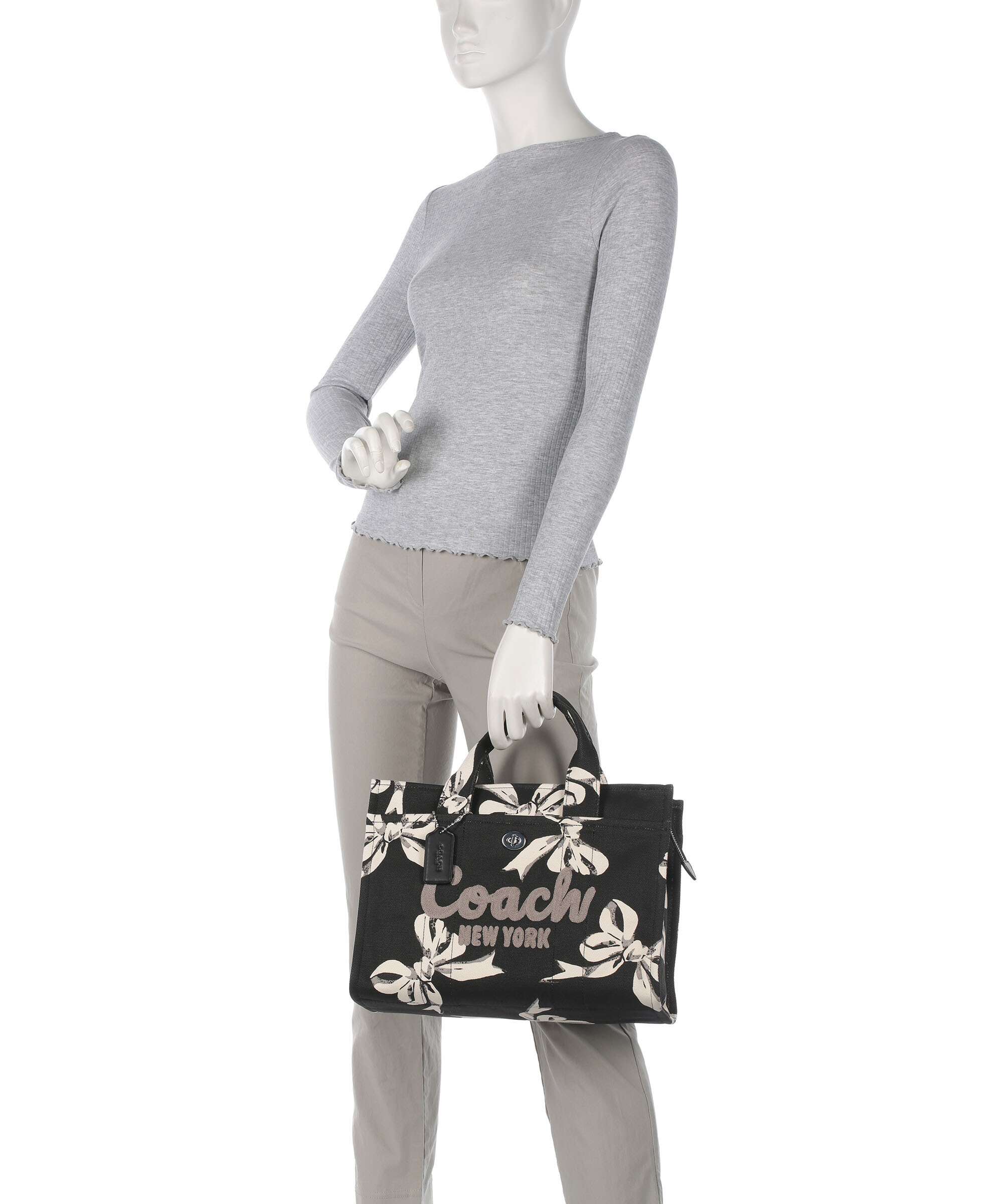 Coach Cargo Bow Print Handbag black/multicolour - Image 3