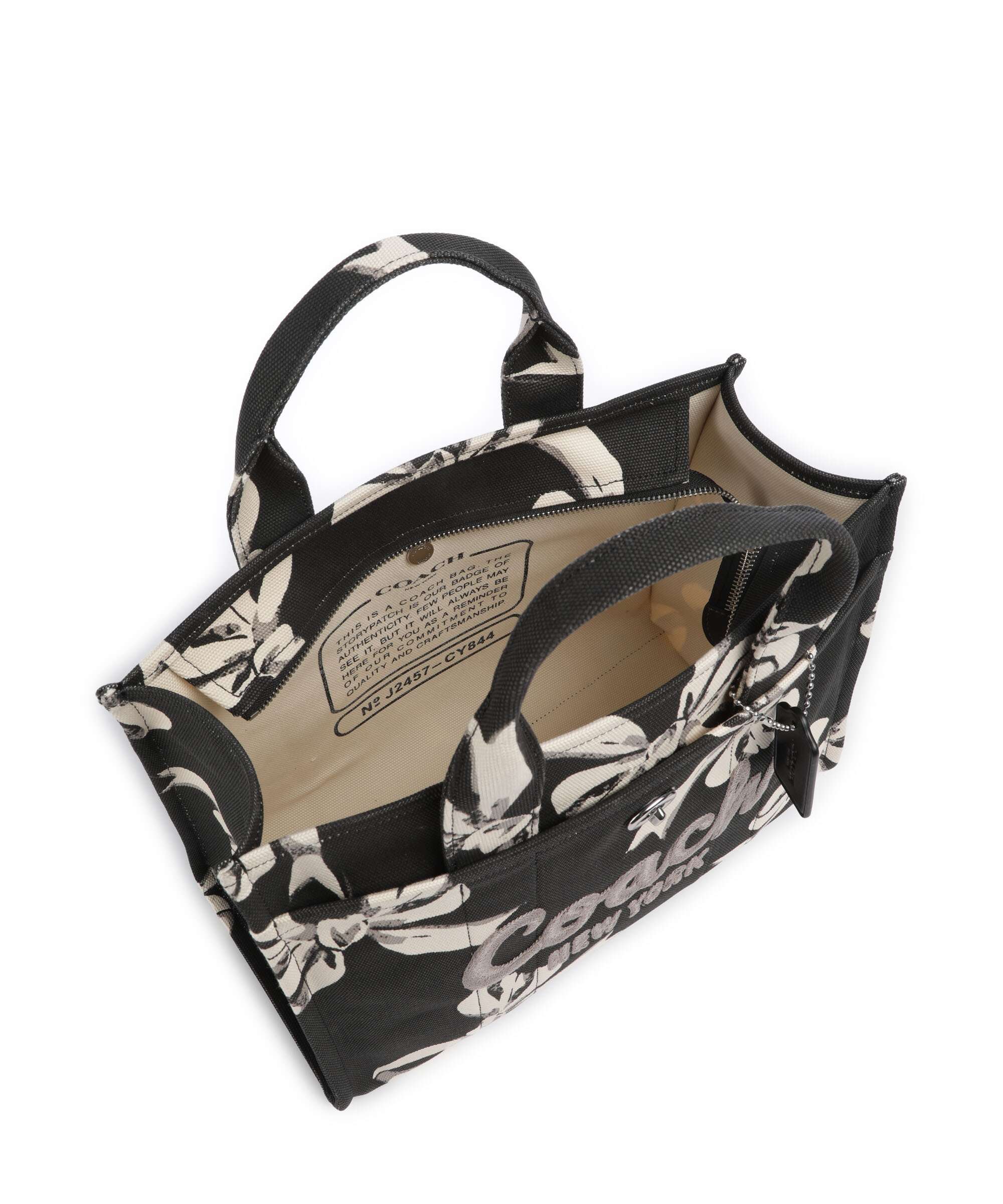 Coach Cargo Bow Print Handbag black/multicolour - Image 6