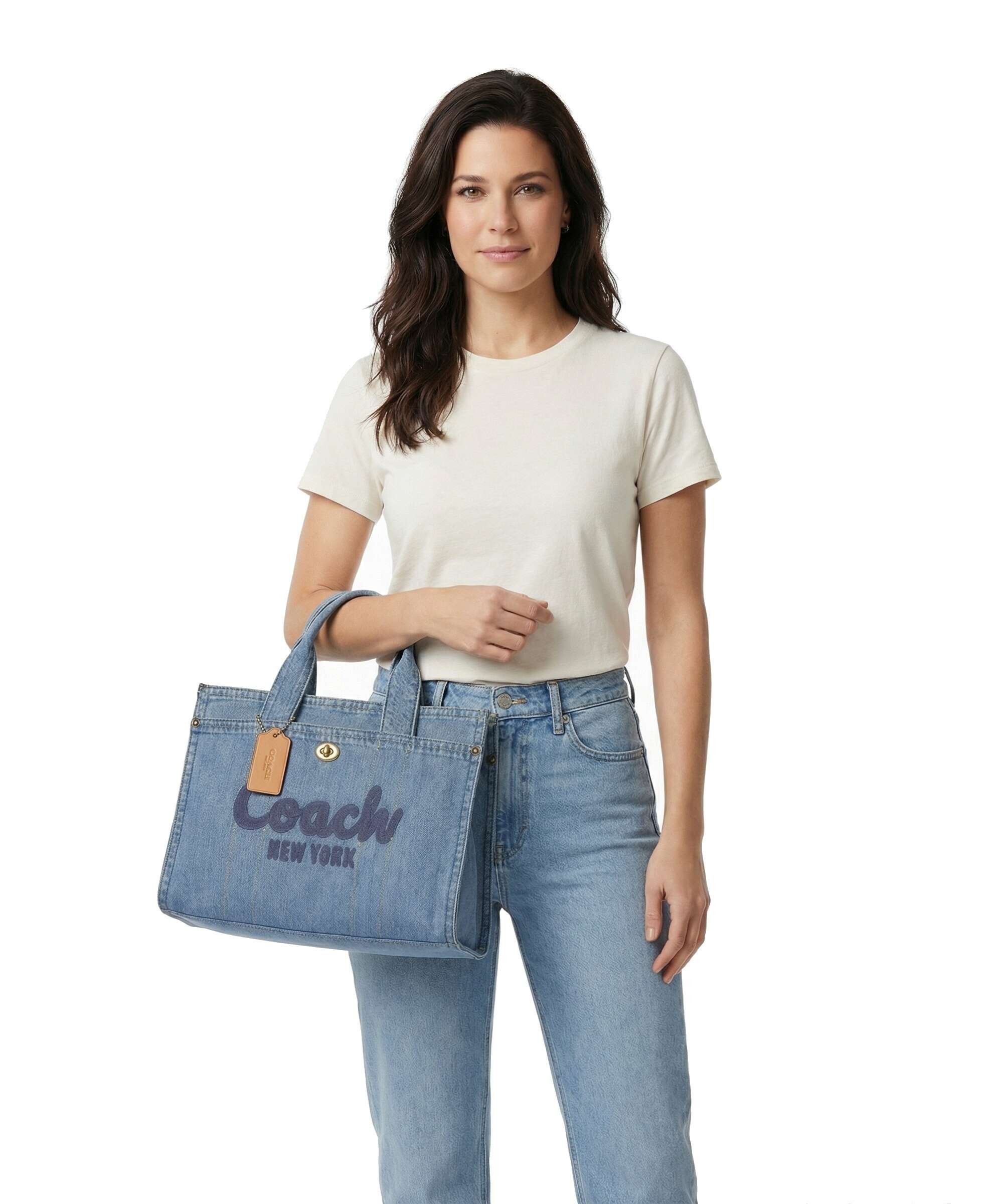 Coach Cargo Denim Handbag indigo - Image 3