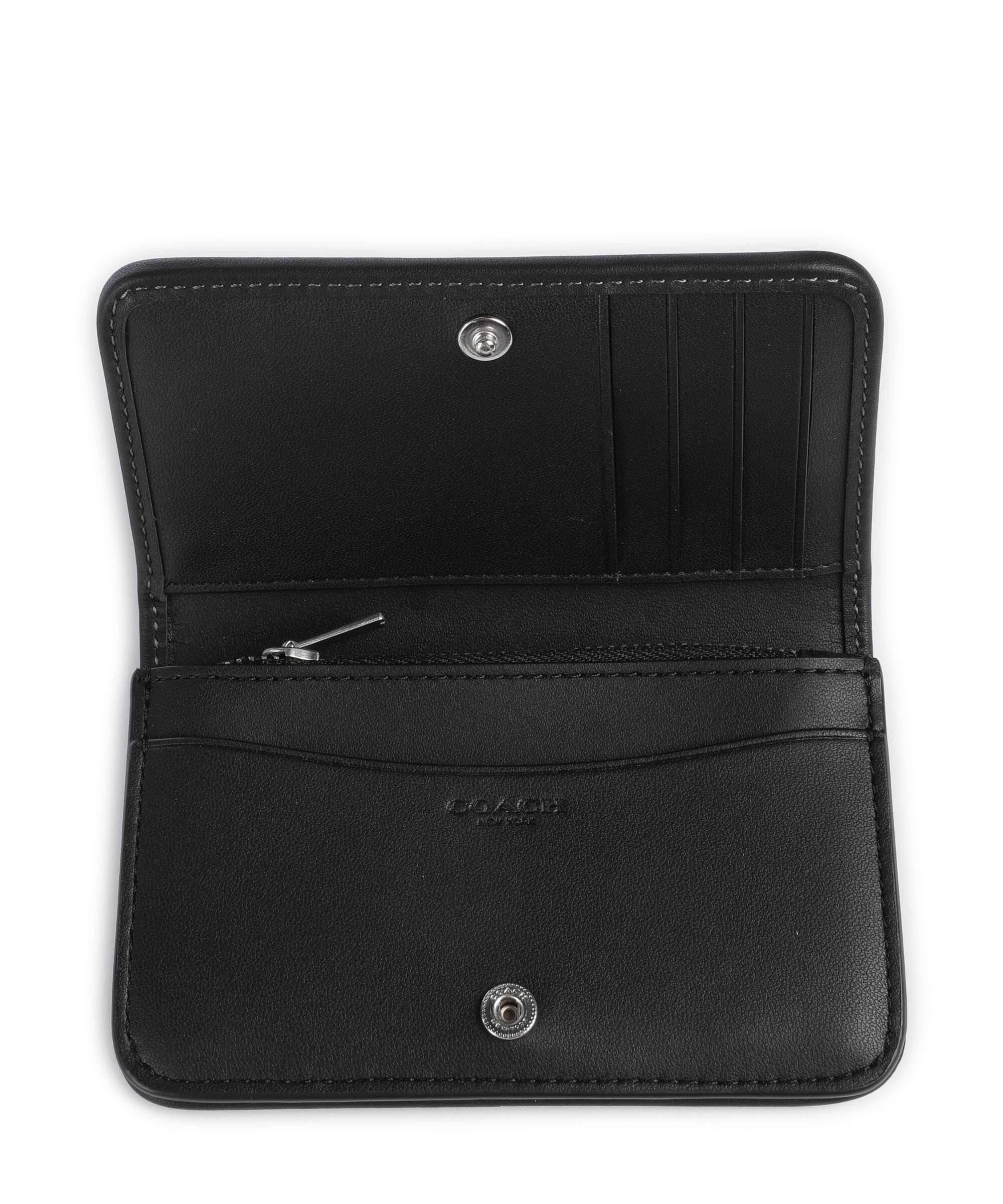 Coach Essential Crystal Signature Jacquard Wallet black - Image 2