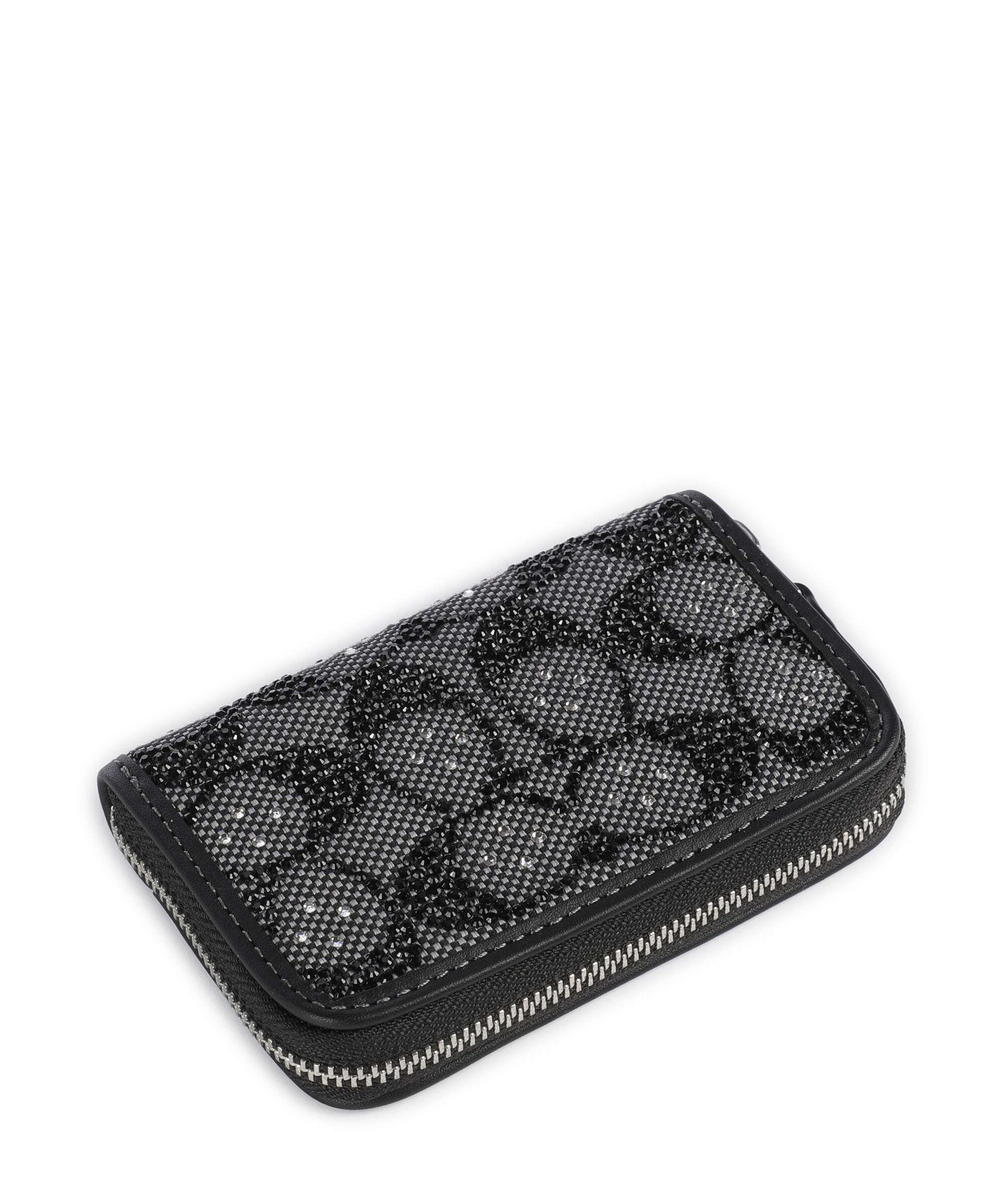 Coach Essential Crystal Signature Jacquard Wallet black - Image 4