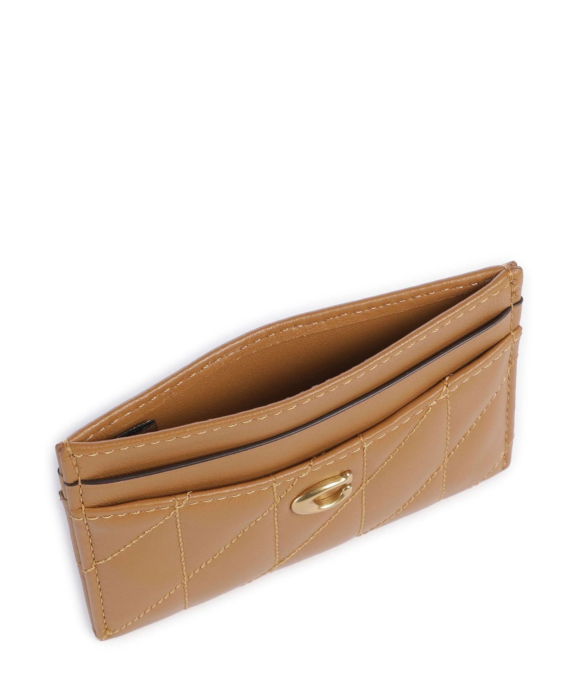 Coach Essential Pillow Credit card holder honey brown - Image 4