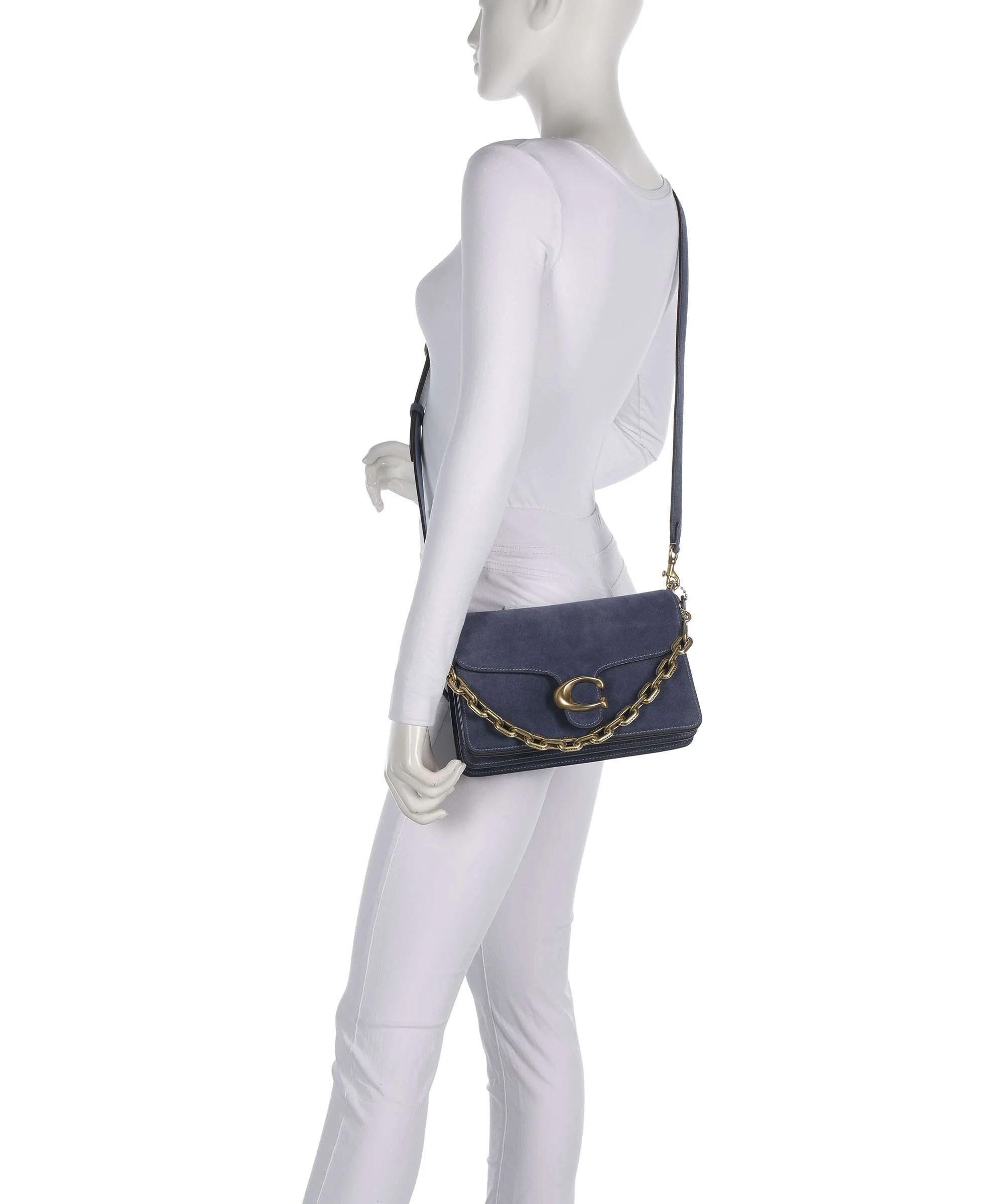 Coach Tabby Chain Shoulder bag light denim - Image 4