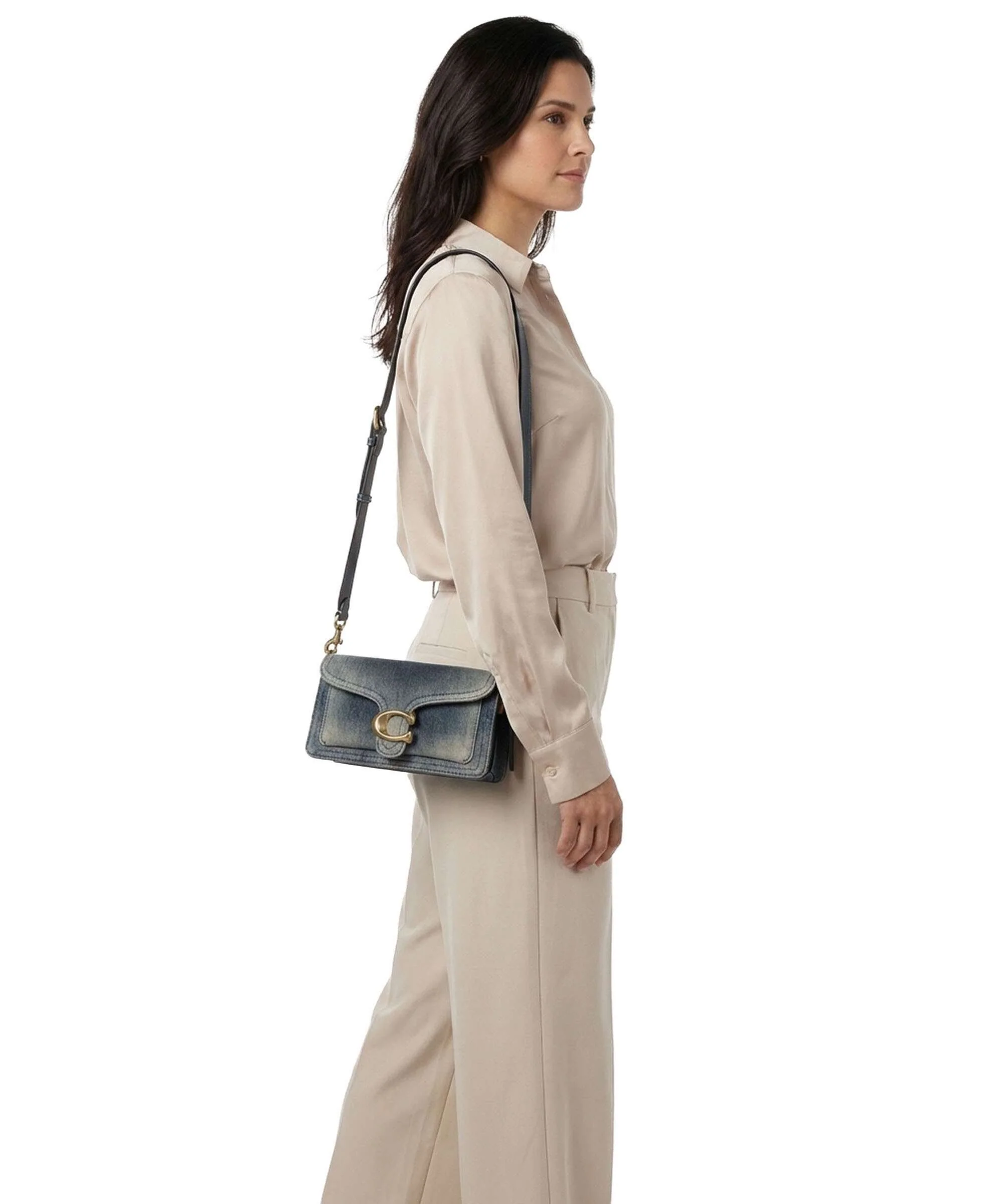 Coach Tabby Loved Denim 20 Shoulder bag dark indigo - Image 4