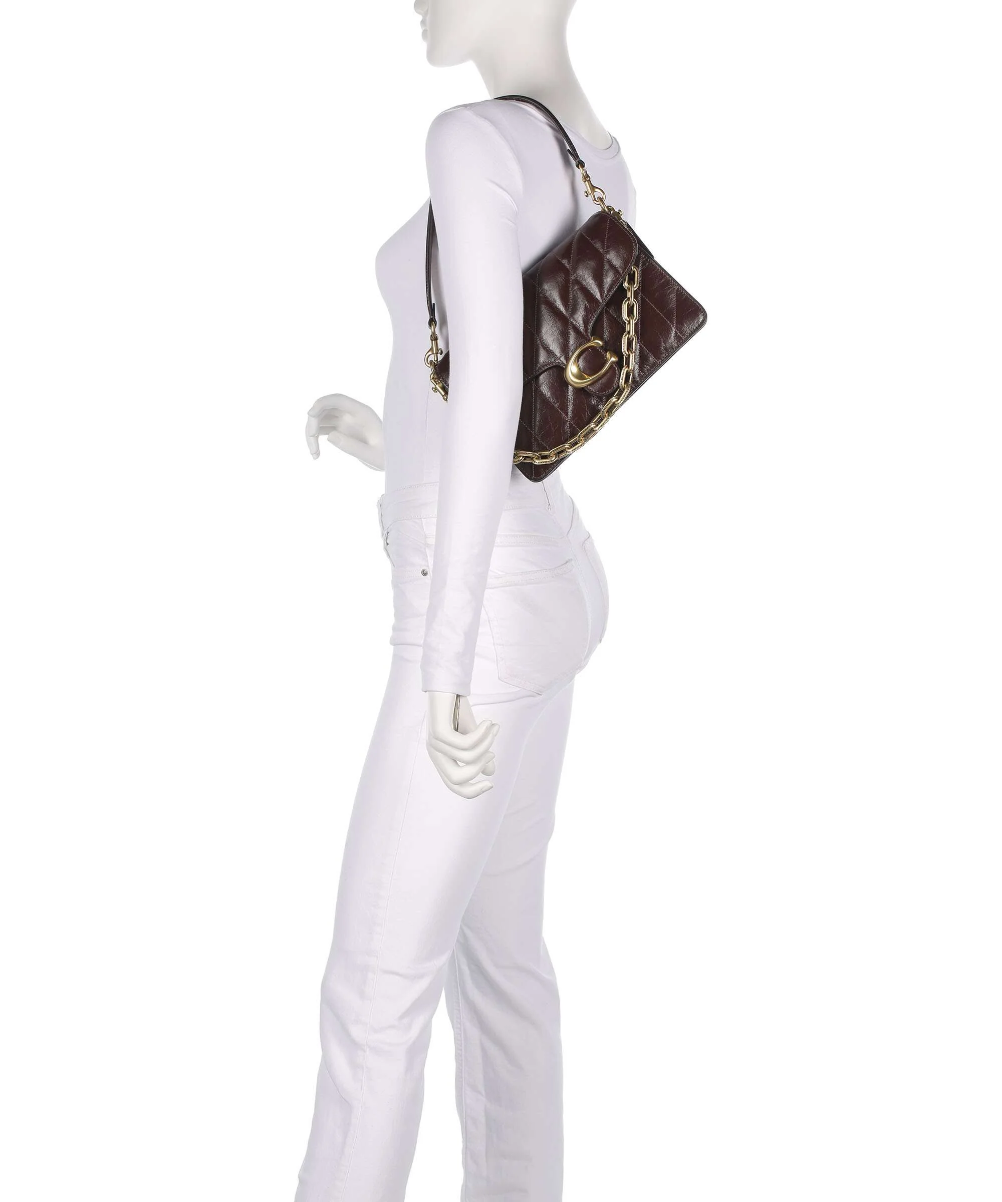 Coach Tabby Quilted Glazed Shoulder bag maple - Image 3