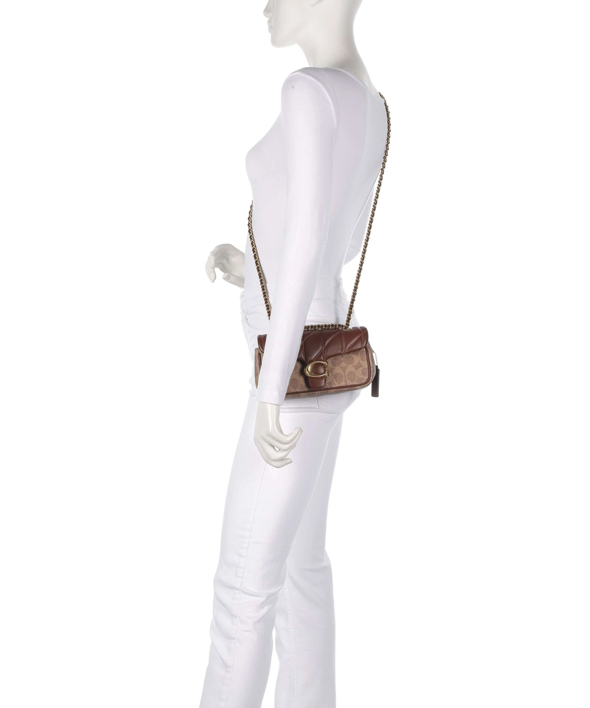 Coach Tabby Signature 20 Shoulder bag tan brown - Image 3