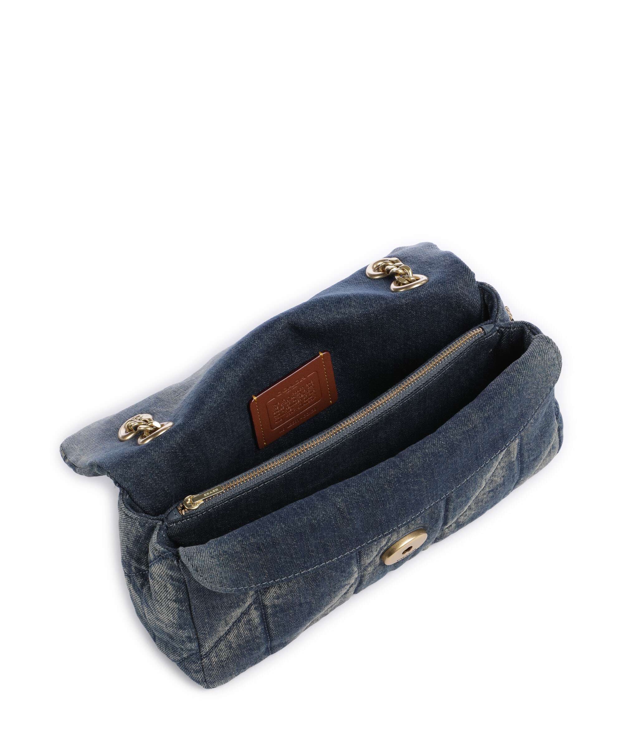 Coach Tabby Soft Quilted Loved Denim 26 Shoulder bag dark indigo - Image 7