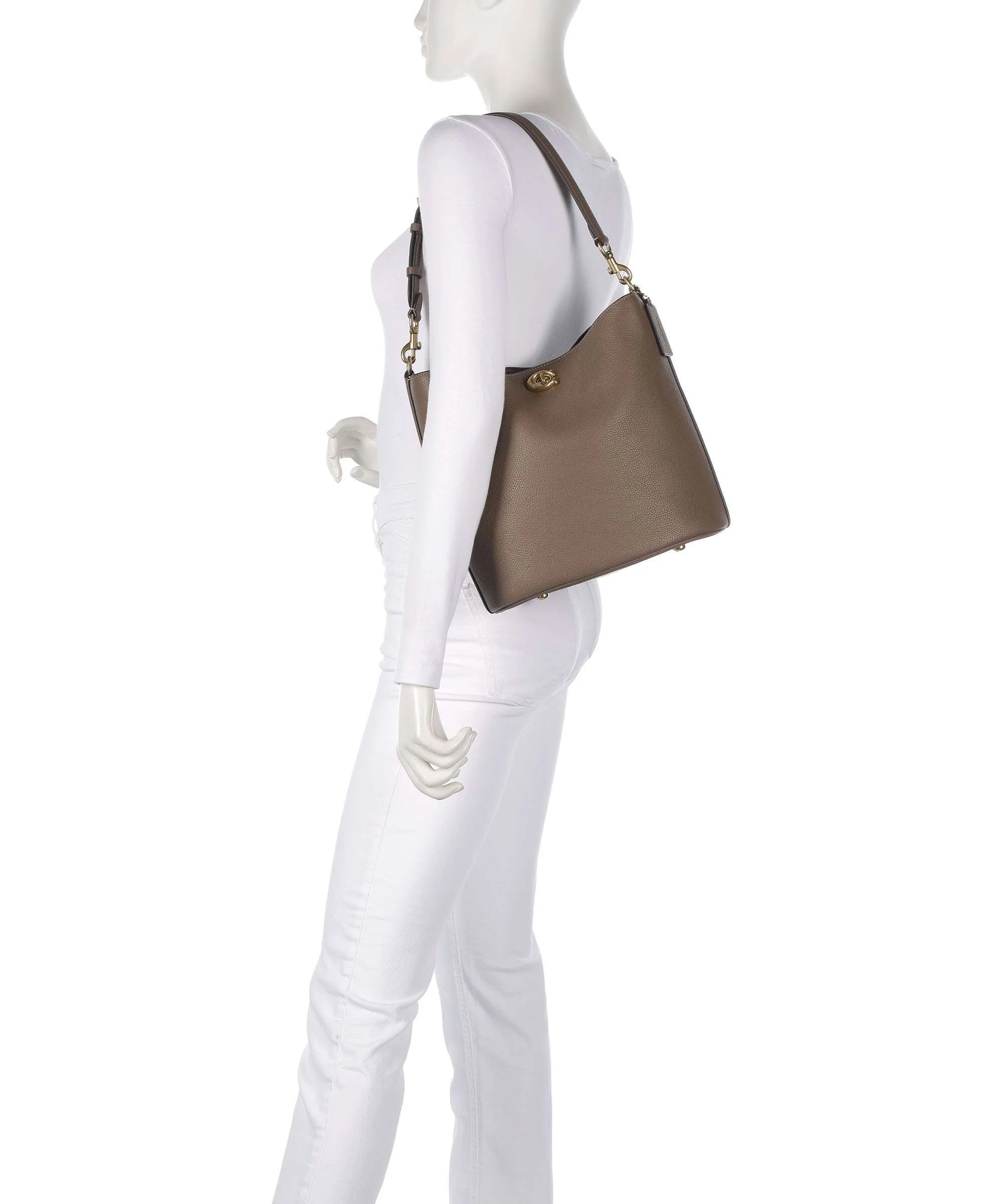 Coach Willow Soft Hobo bag dark stone - Image 3