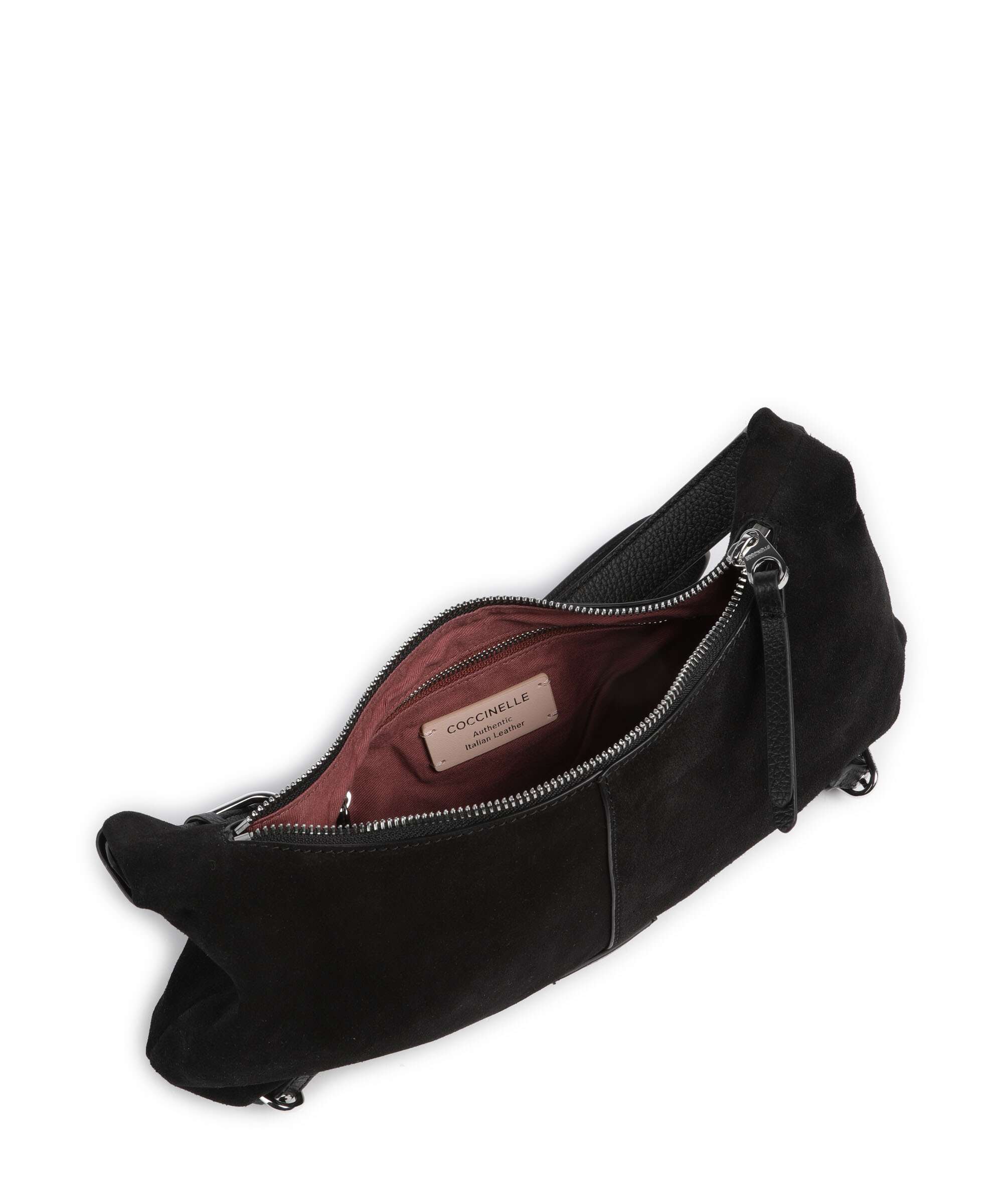 Coccinelle Abigail Suede Shoulder bag noir - Image 6