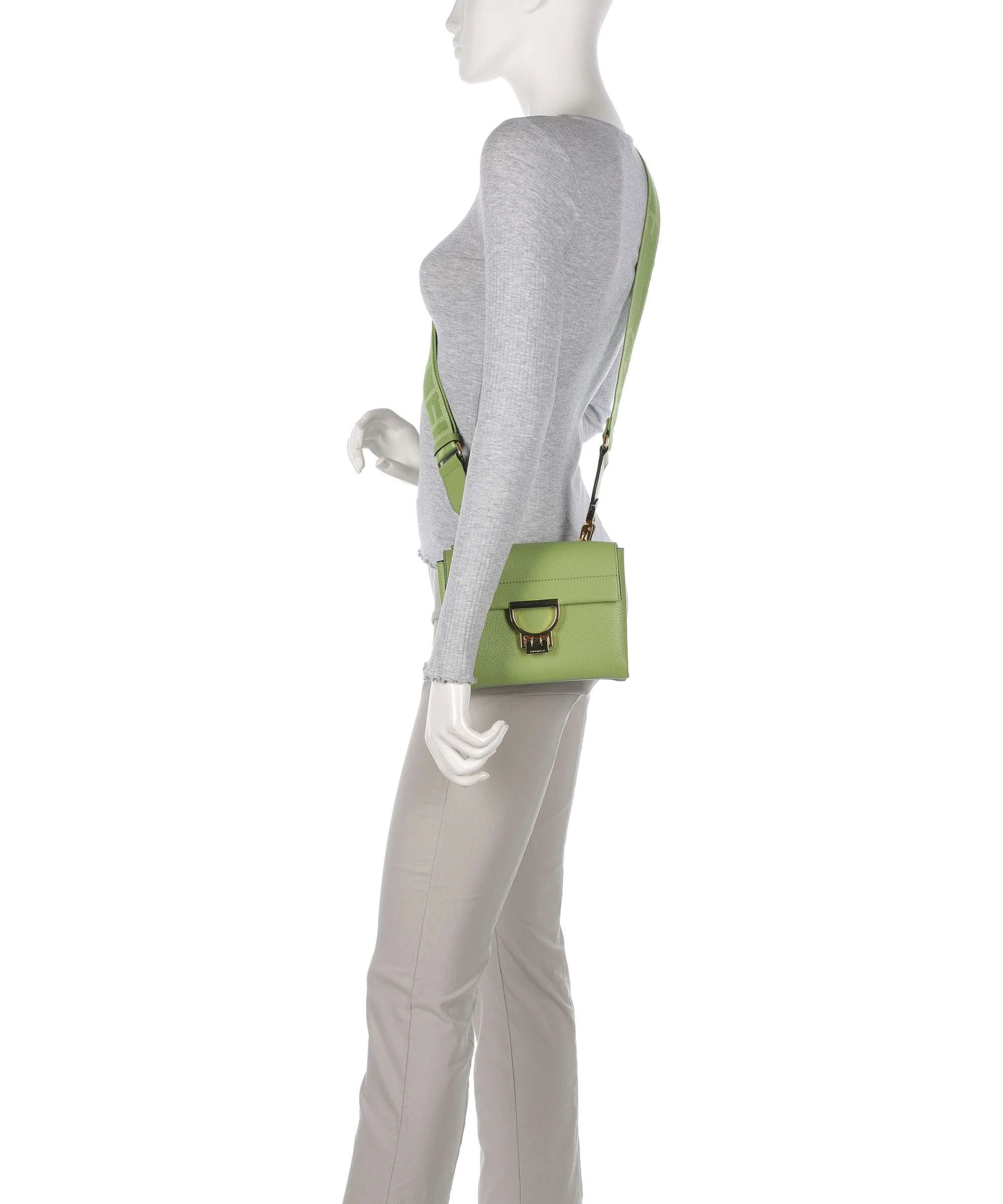 Coccinelle Arlettis Signature Crossbody bag guacamole - Image 3