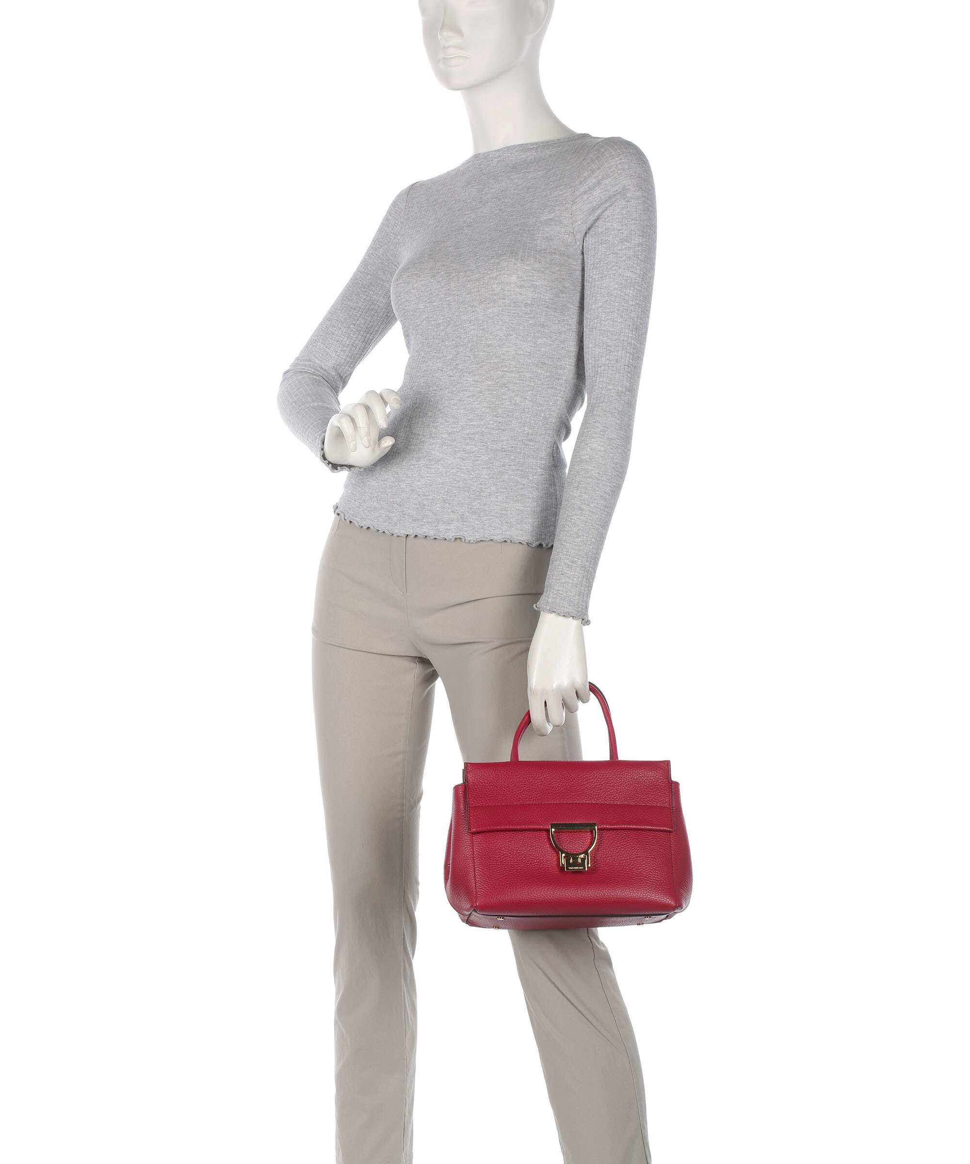 Coccinelle Arlettis Signature Handbag sangria - Image 3
