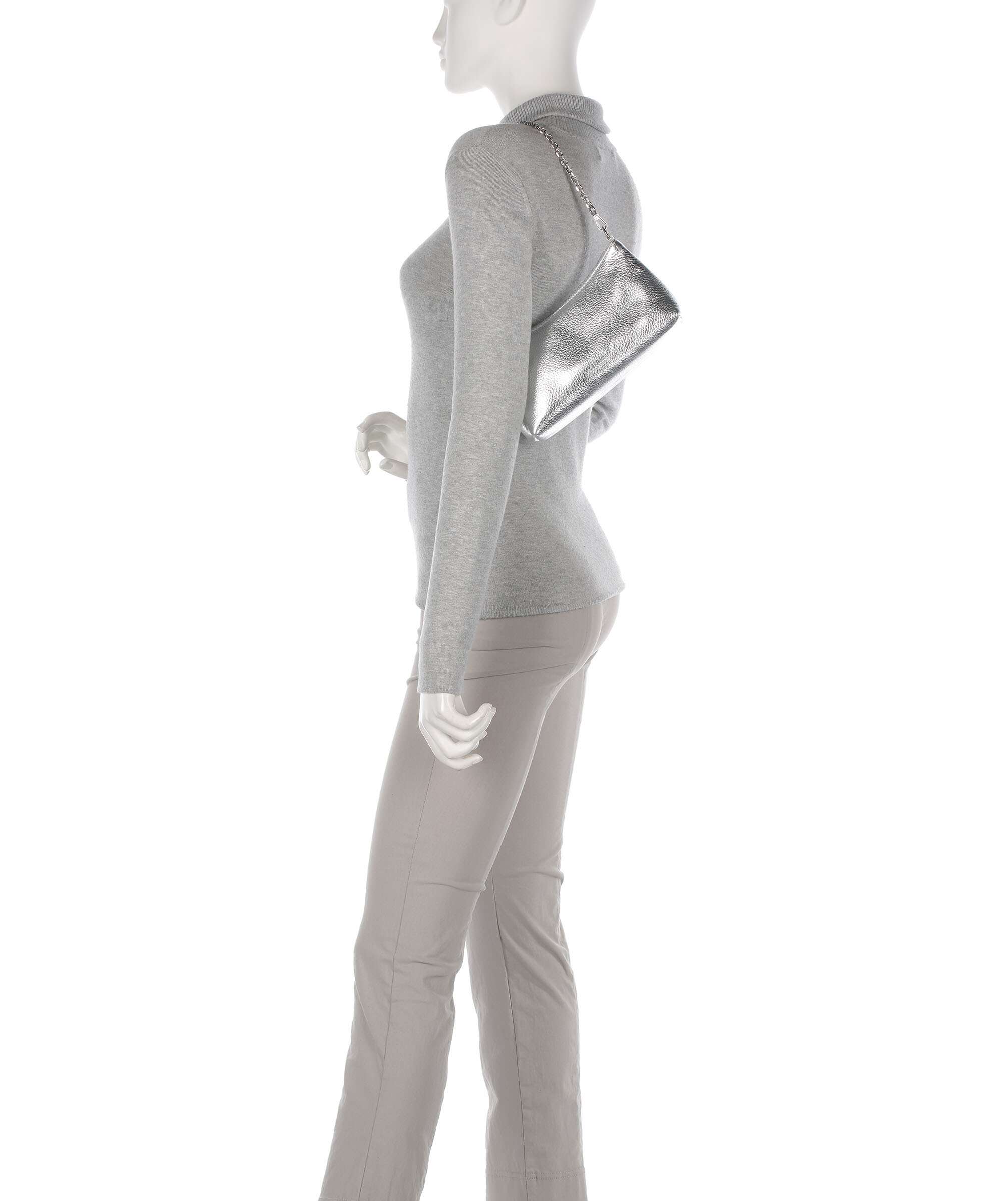 Coccinelle Aura Shoulder bag silver - Image 3