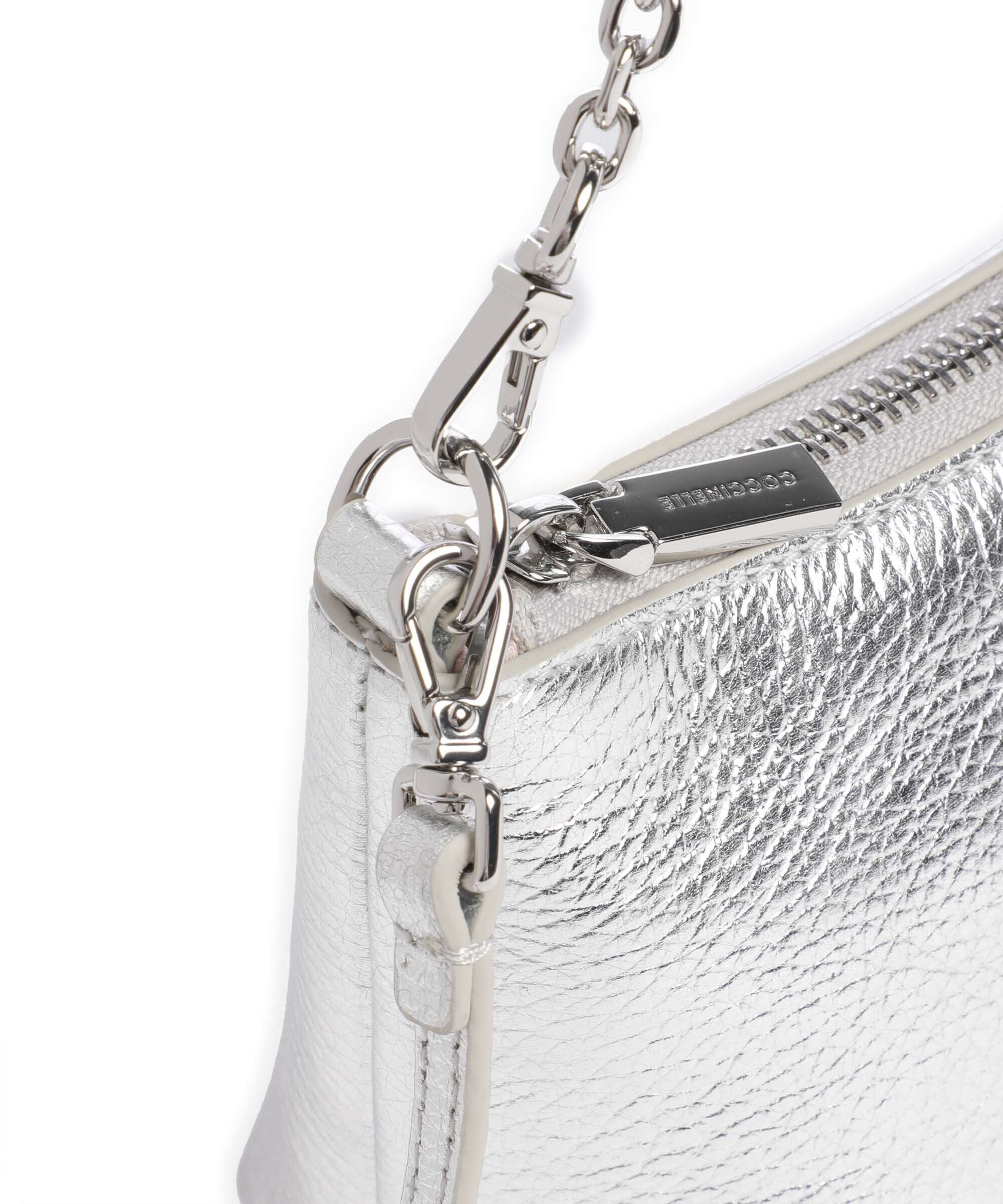 Coccinelle Aura Shoulder bag silver - Image 4