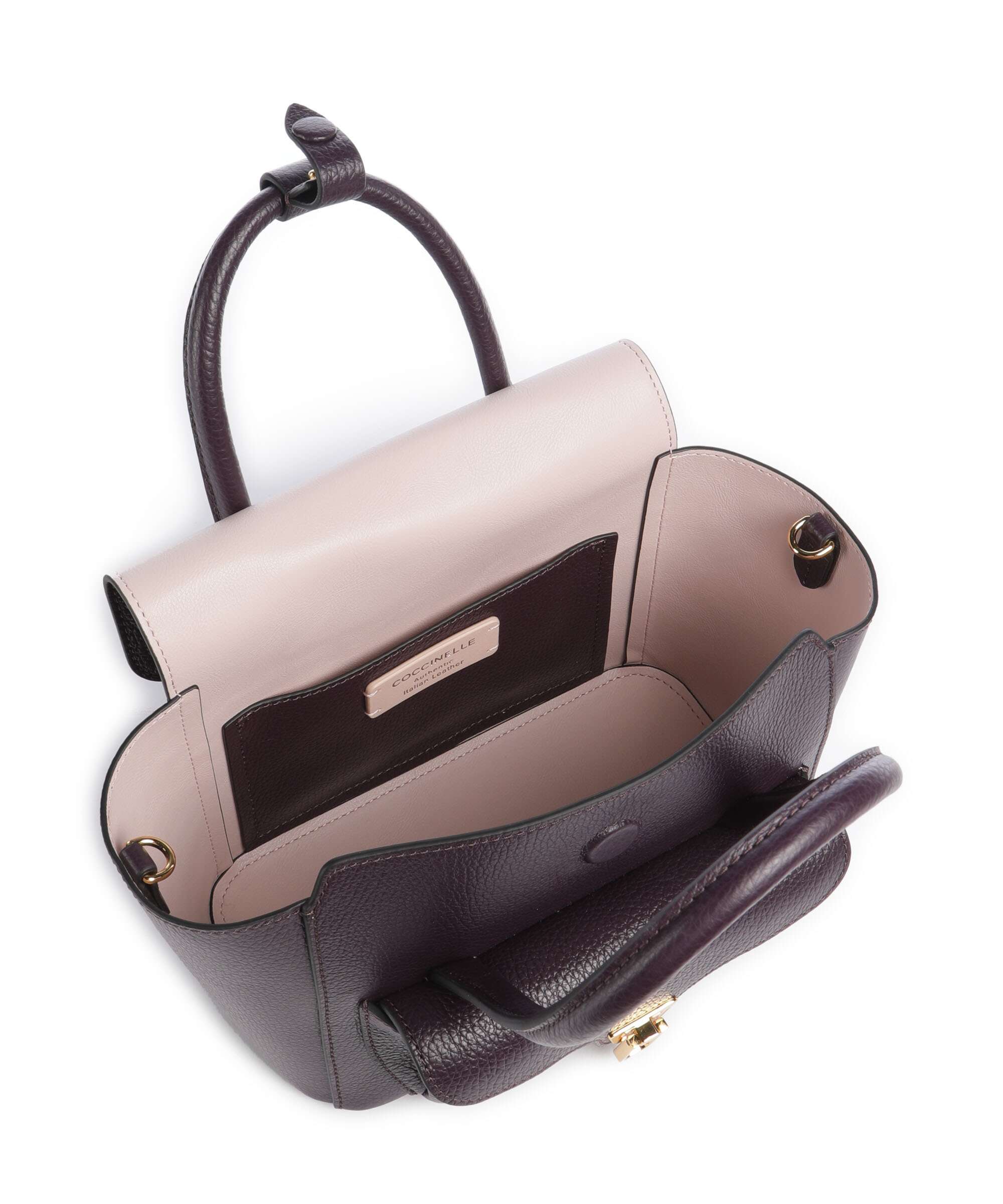 Coccinelle Beat Double Handbag prune - Image 6