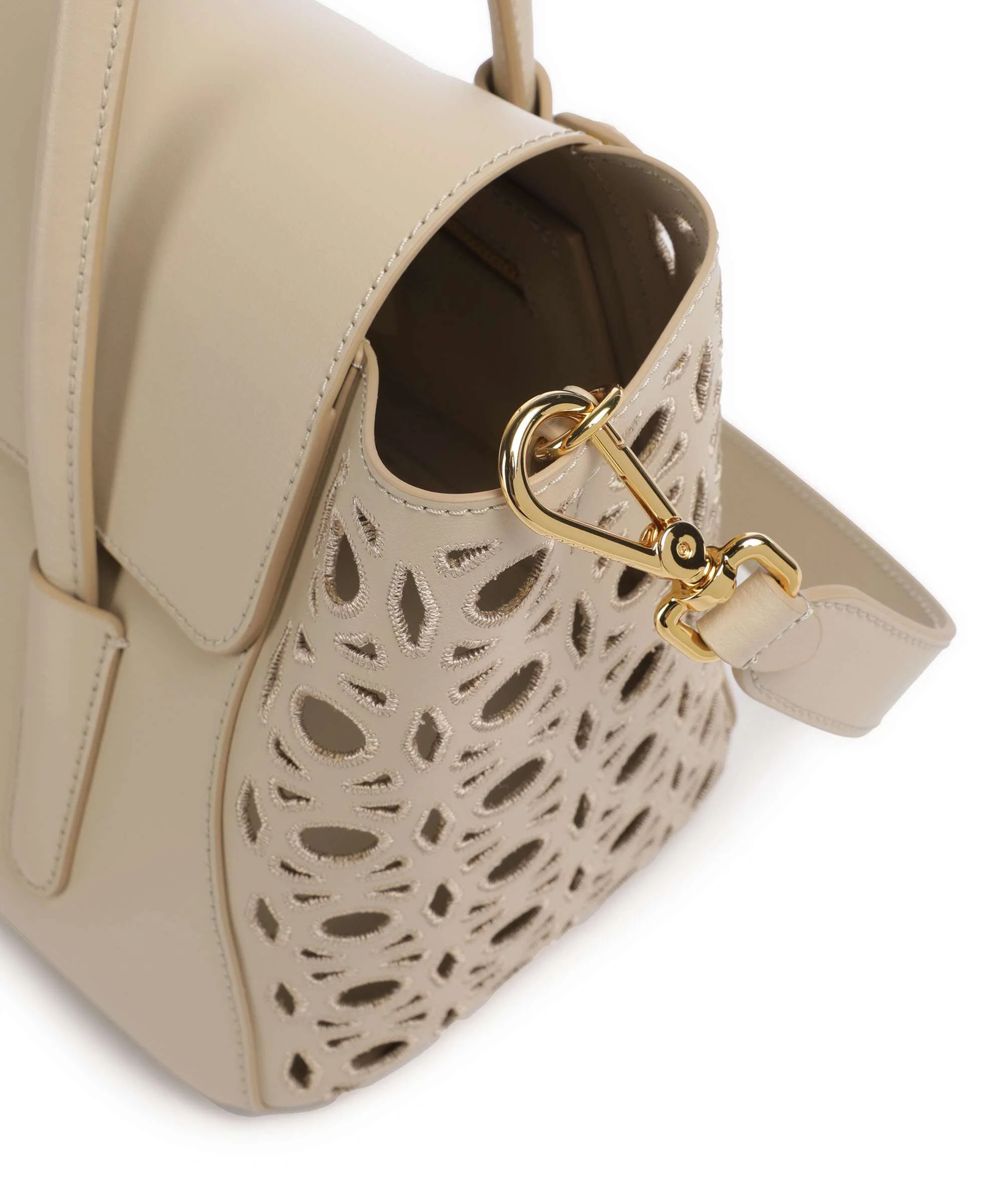 Coccinelle Beat Double Monogram Handbag sandshell - Image 6