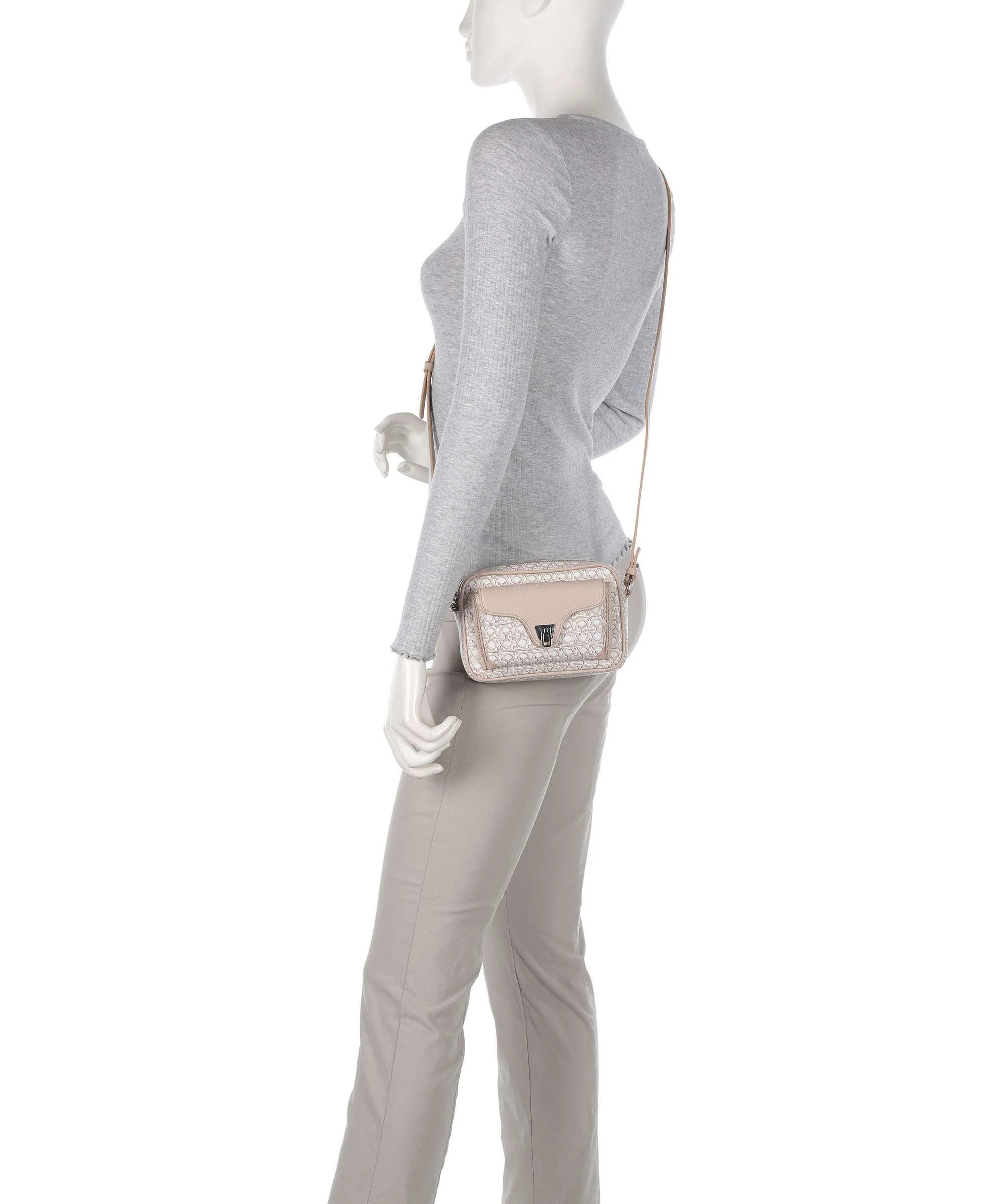 Coccinelle Beat Monogram Crossbody bag multicolour/blanco/rosette - Image 3