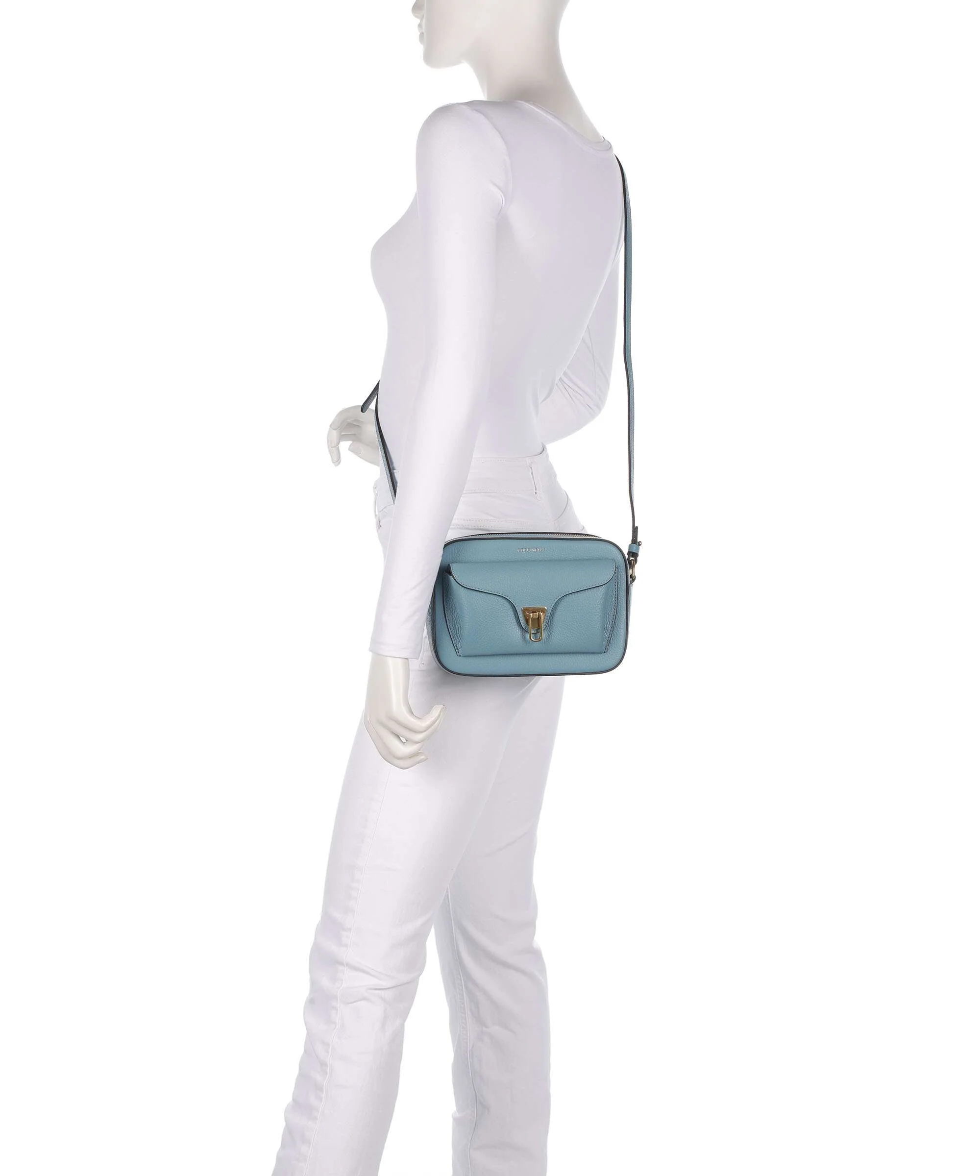 Coccinelle Beat Soft Crossbody bag arctic blue - Image 3