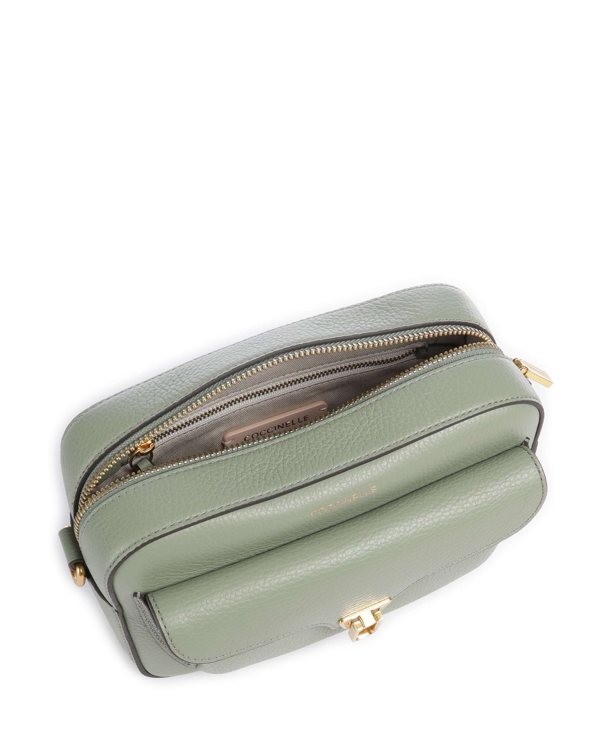 Coccinelle Beat Soft Ribbon Crossbody bag greenery - Image 6