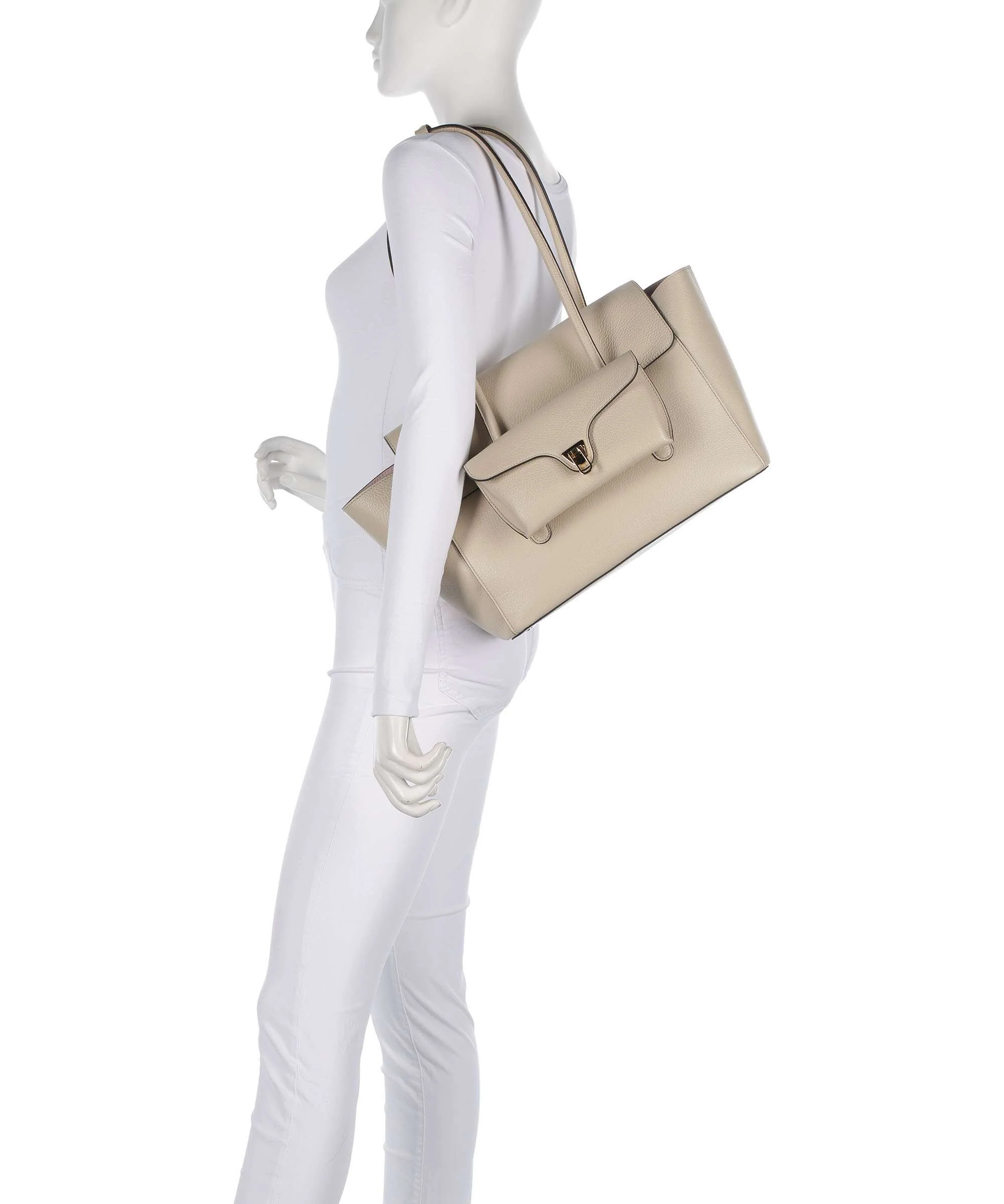 Coccinelle Beat Tote bag sandshell - Image 3