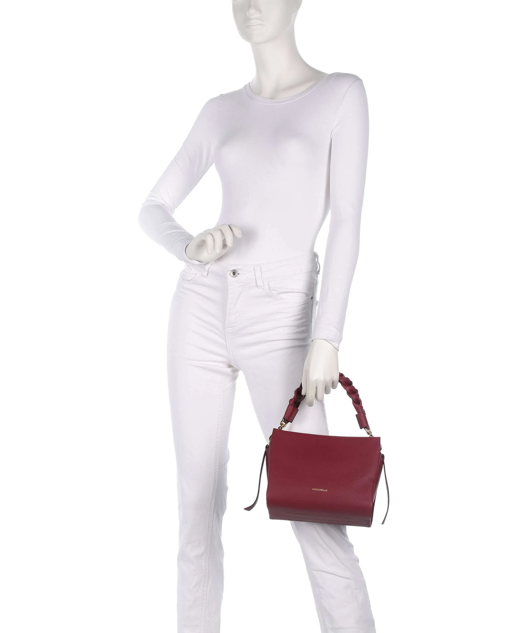 Coccinelle Boheme Grana Double Handbag ribes/prune - Image 3