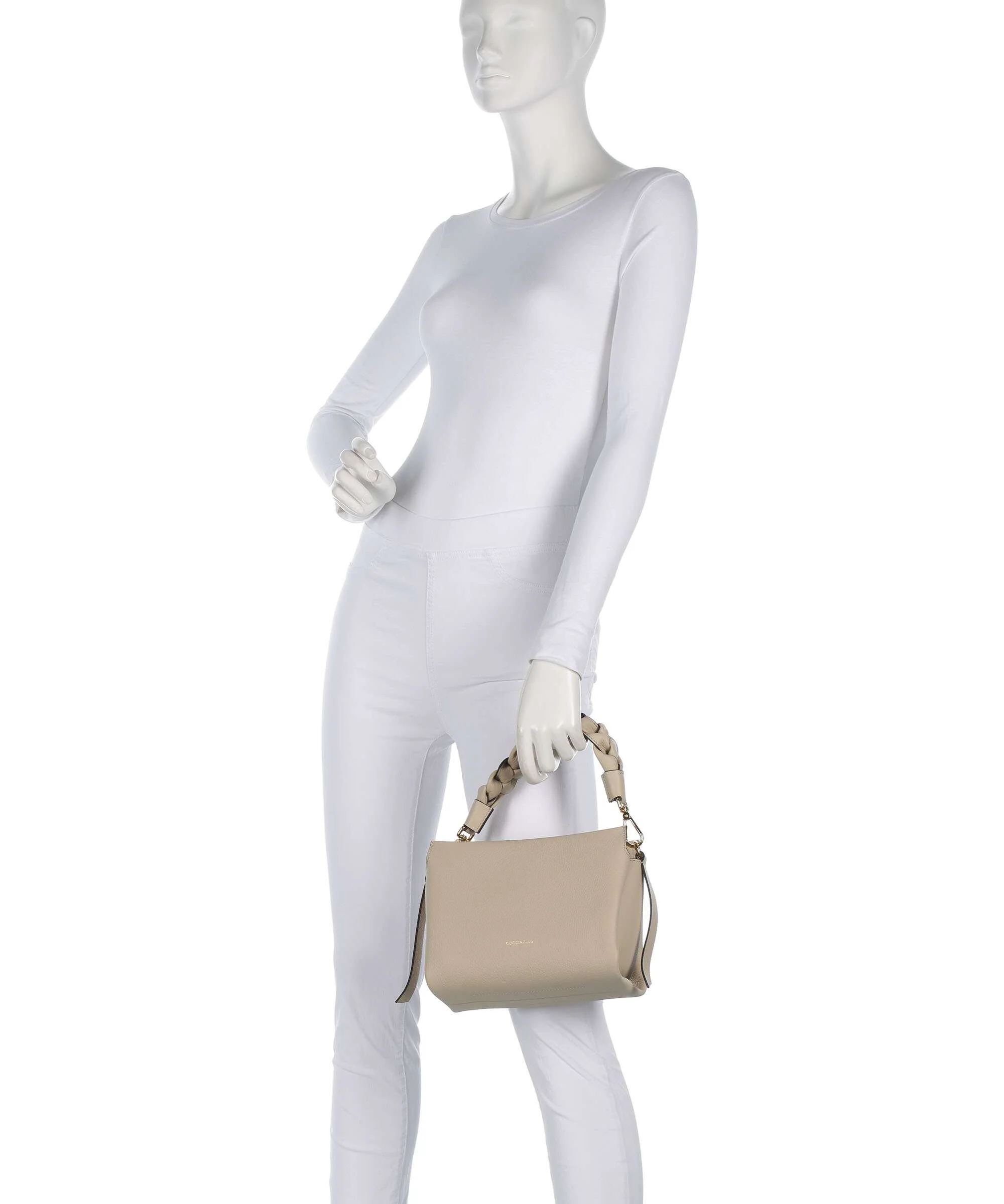 Coccinelle Boheme Grana Double Handbag sandshell/seagrass - Image 3
