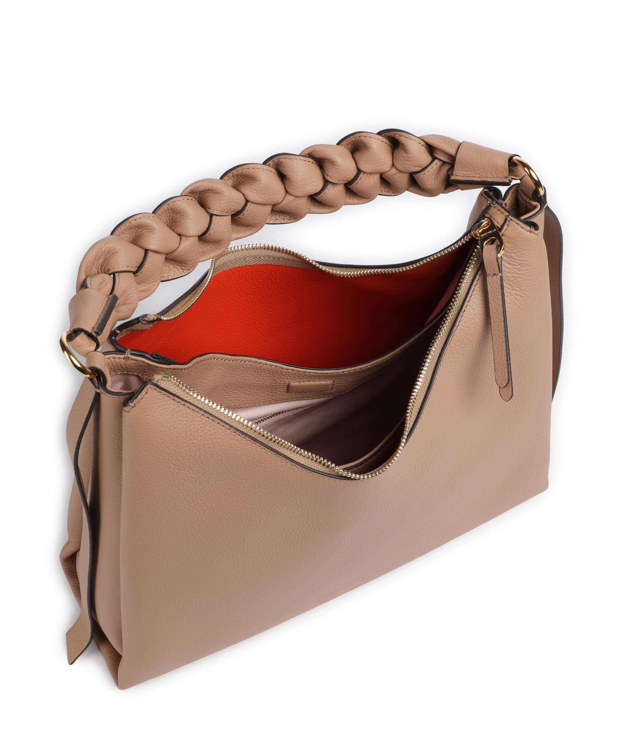 Coccinelle Boheme Grana Double Hobo bag skin/gazpacho - Image 6