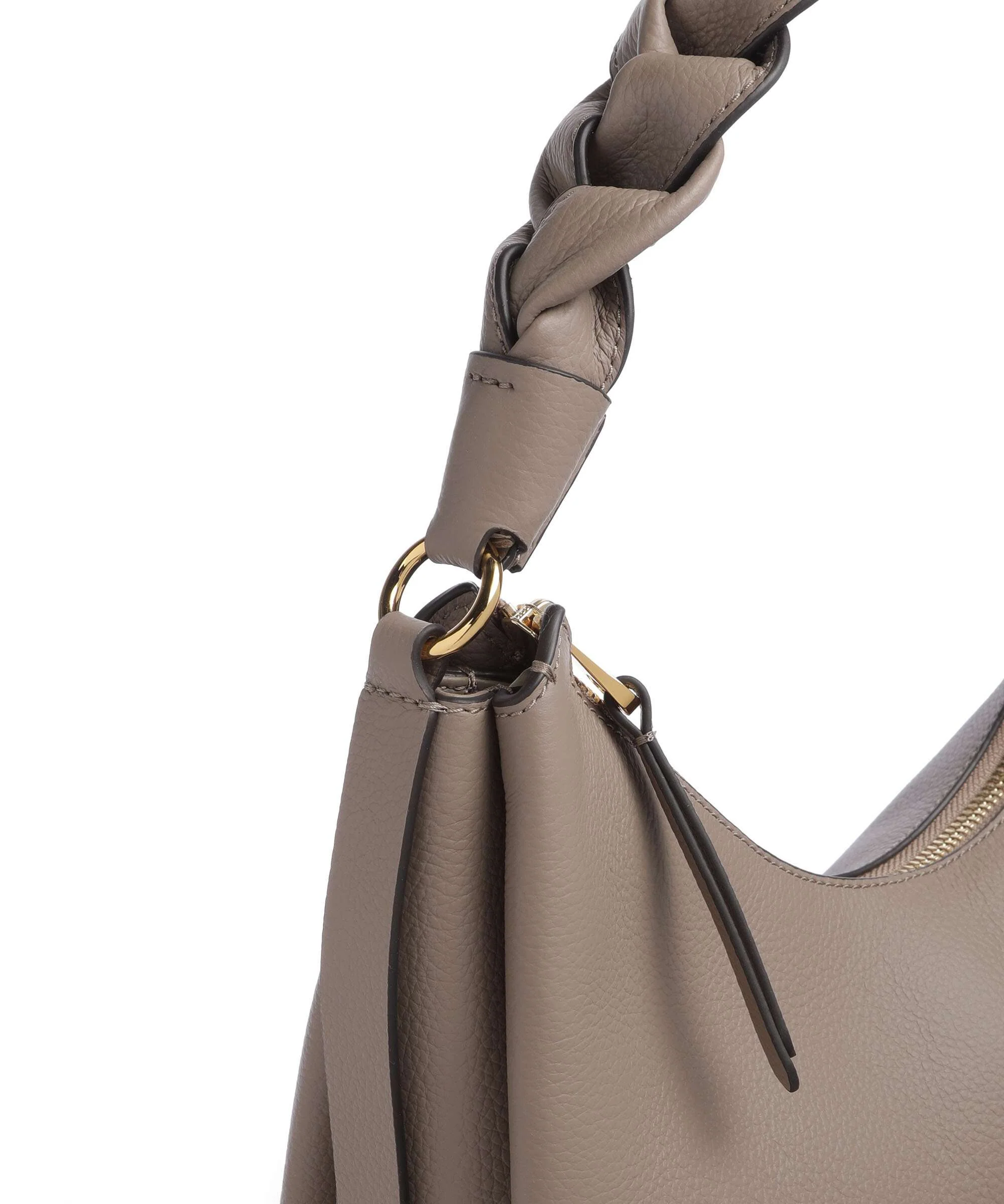 Coccinelle Boheme Grana Double Hobo bag warm taupe/rosette - Image 4