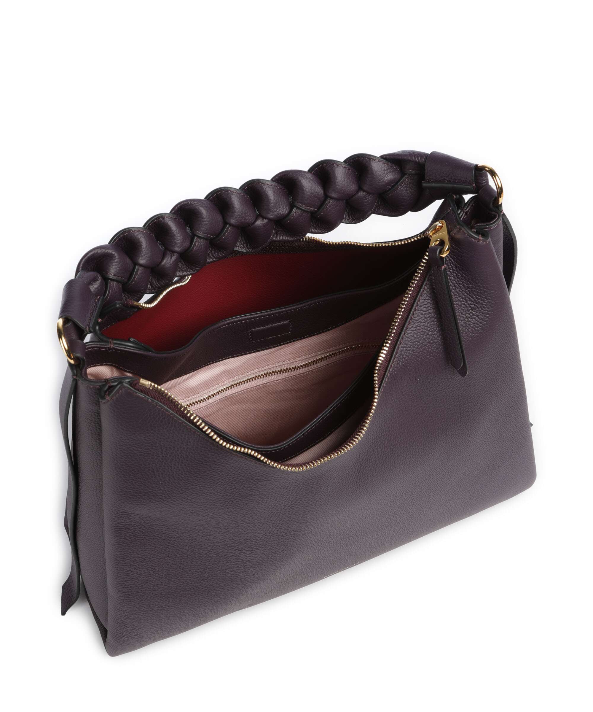 Coccinelle Boheme Grana Double Hobo bag prune/ribes - Image 6