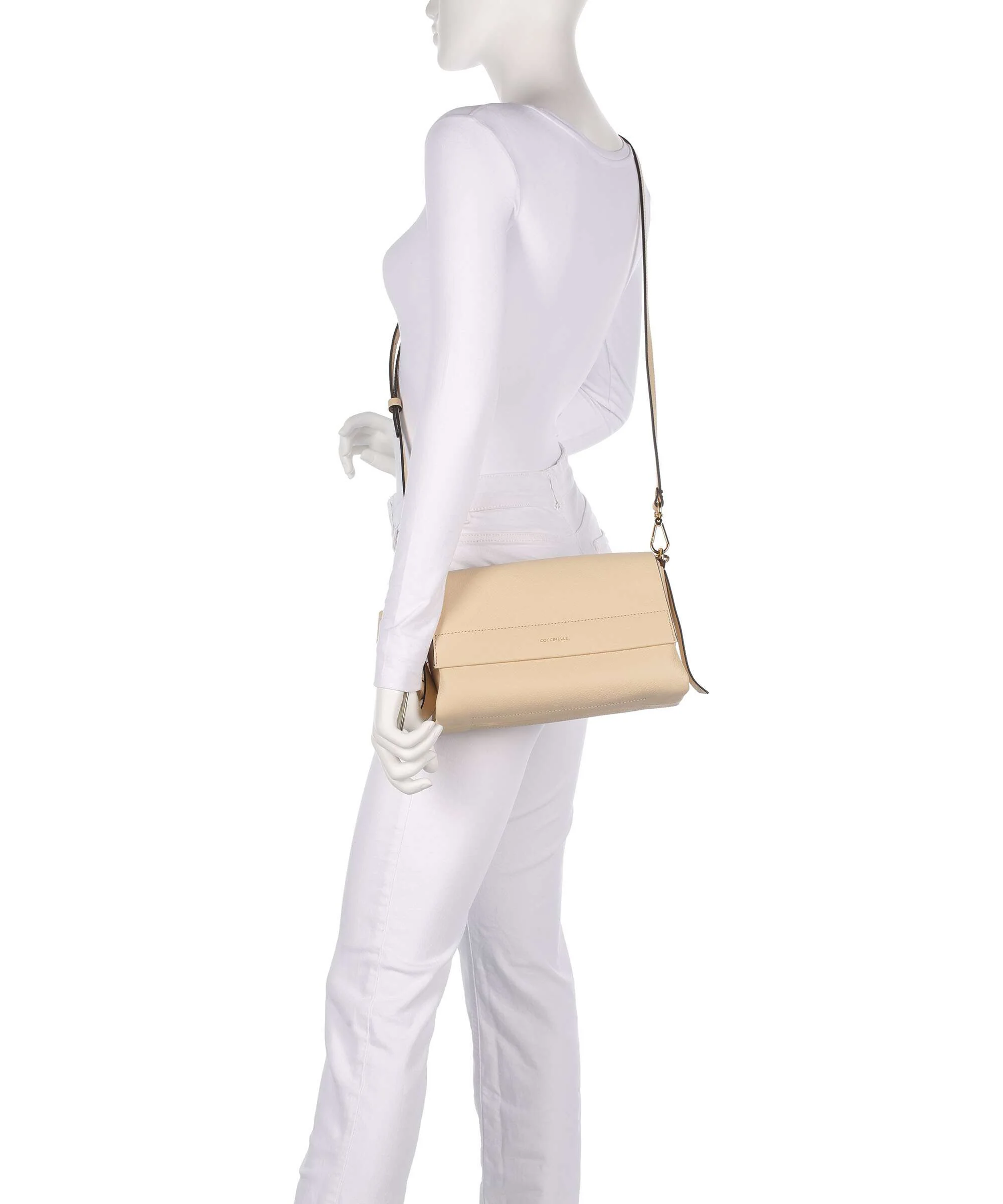 Coccinelle Boheme Grana Double Shoulder bag betulla/cognac - Image 4