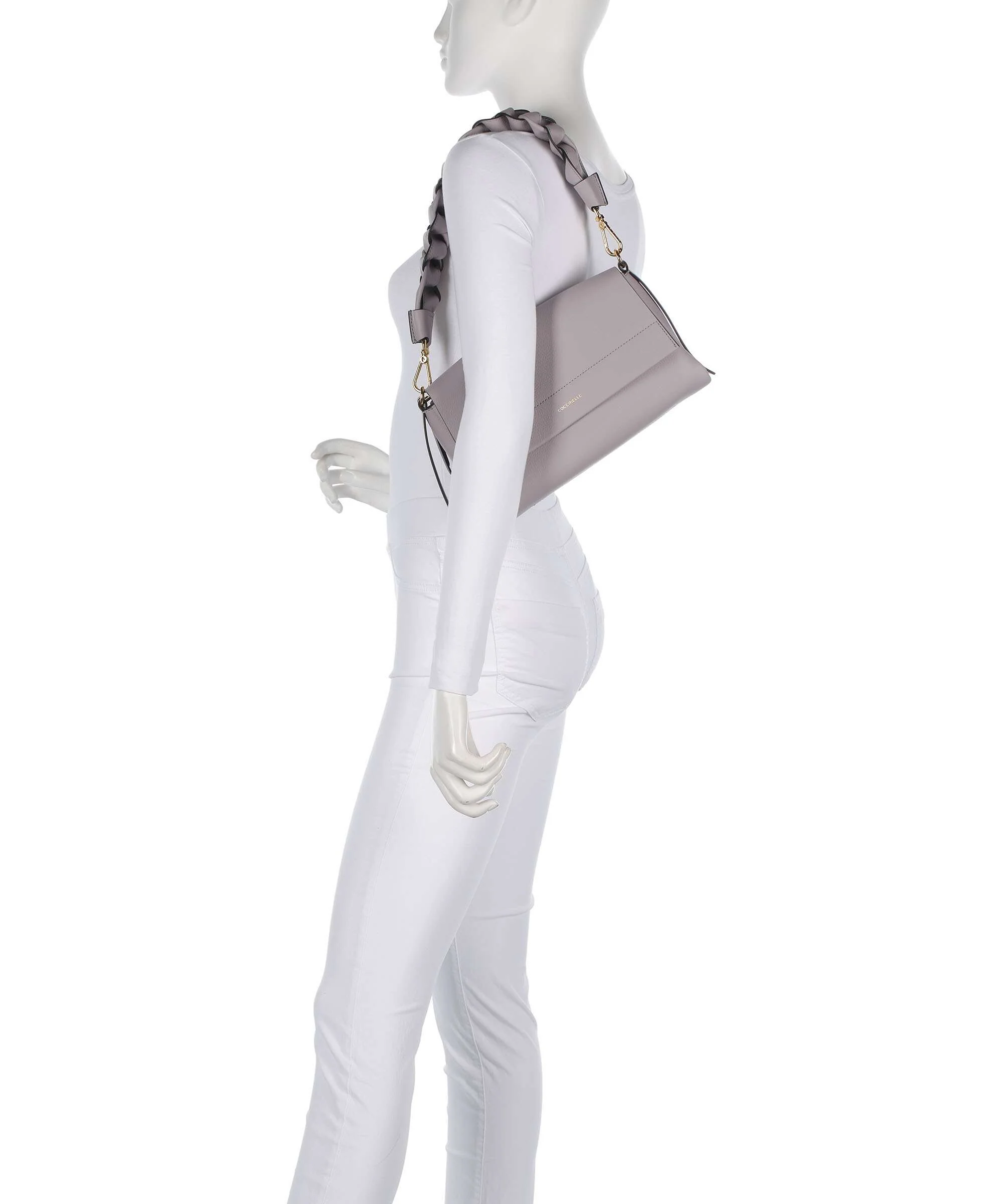 Coccinelle Boheme Grana Double Shoulder bag oyster/pearl - Image 3
