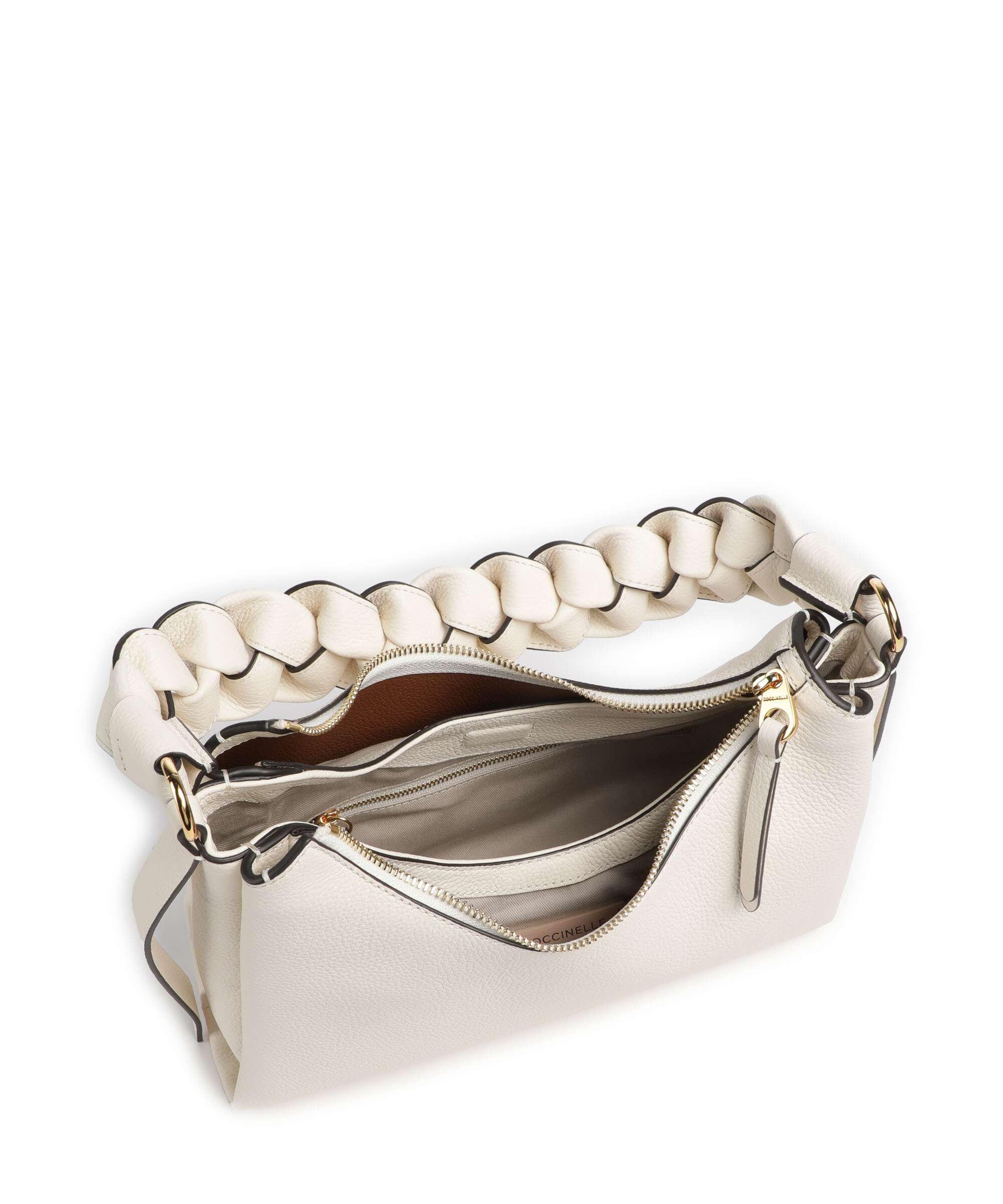 Coccinelle Boheme Grana Double Shoulder bag pearl/cognac - Image 5