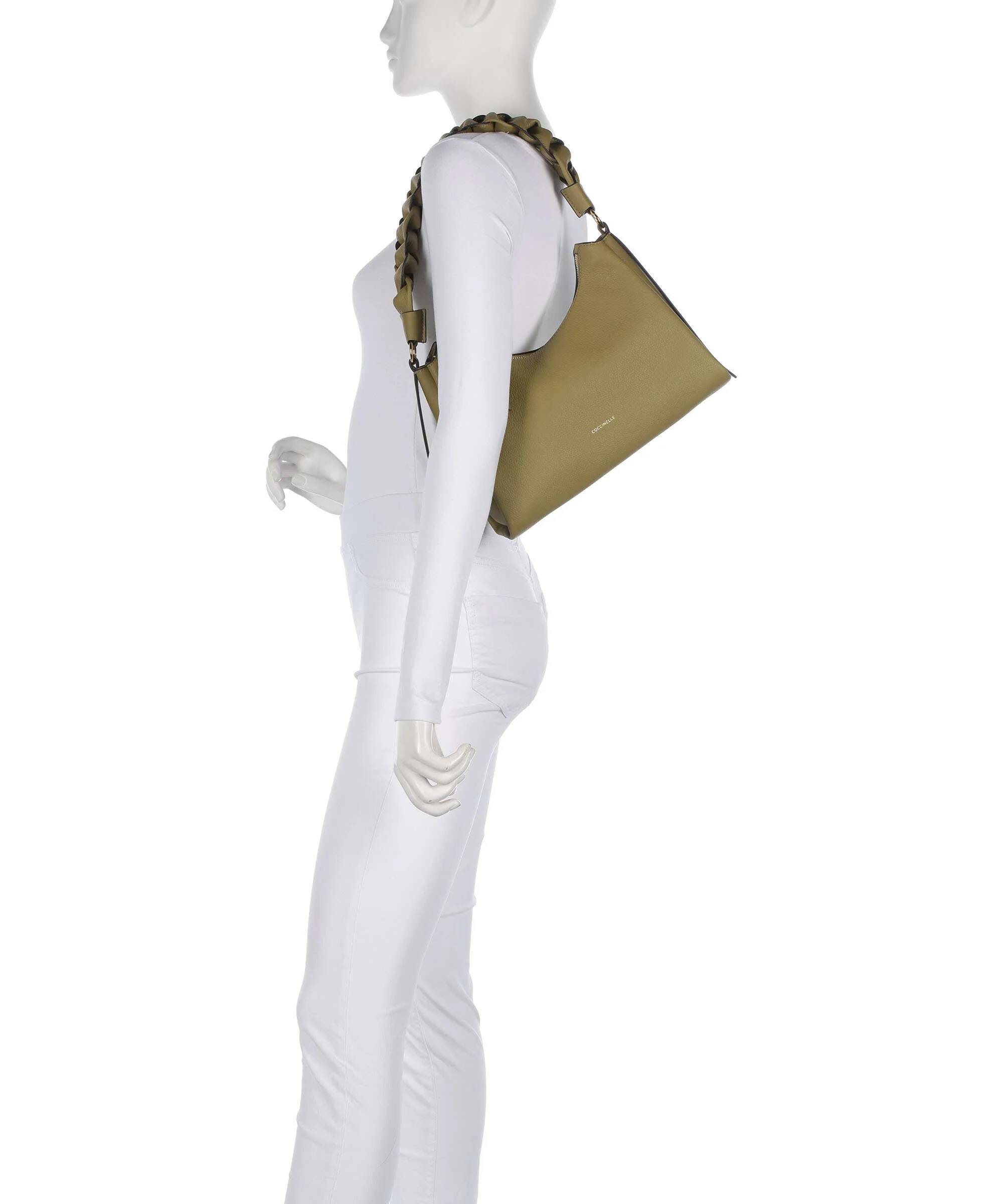Coccinelle Boheme Grana Double Shoulder bag seagrass/sandshell - Image 3