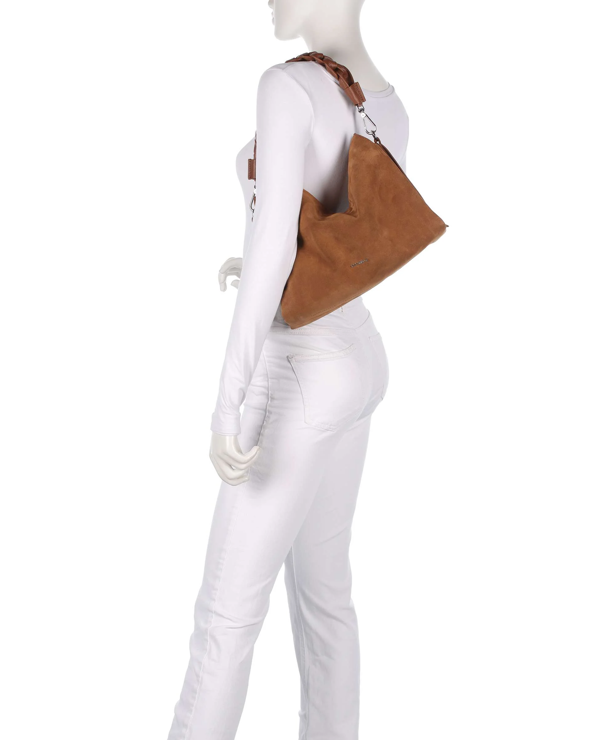 Coccinelle Boheme Suede Hobo bag cognac - Image 3