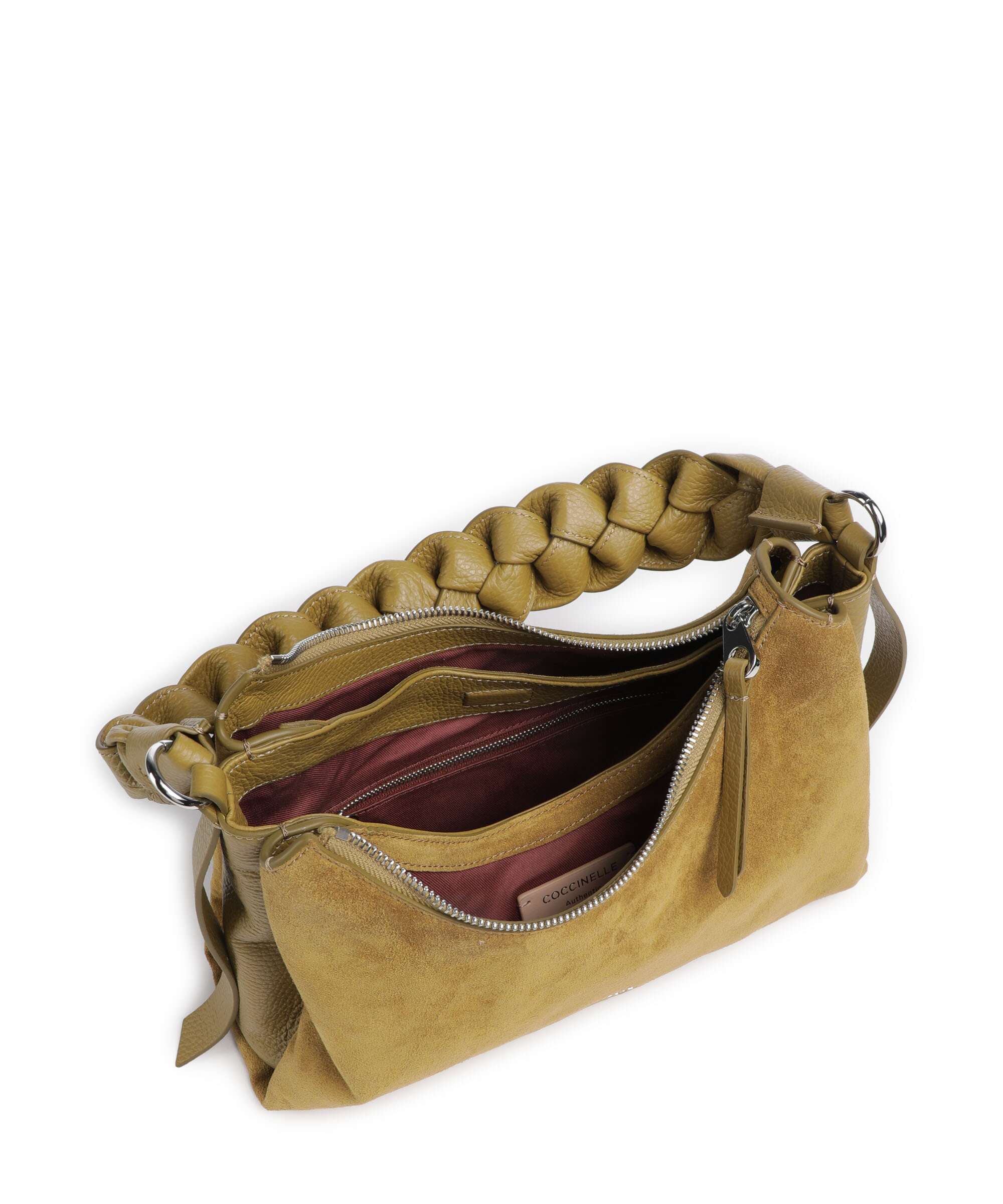 Coccinelle Boheme Suede Shoulder bag seagrass - Image 5