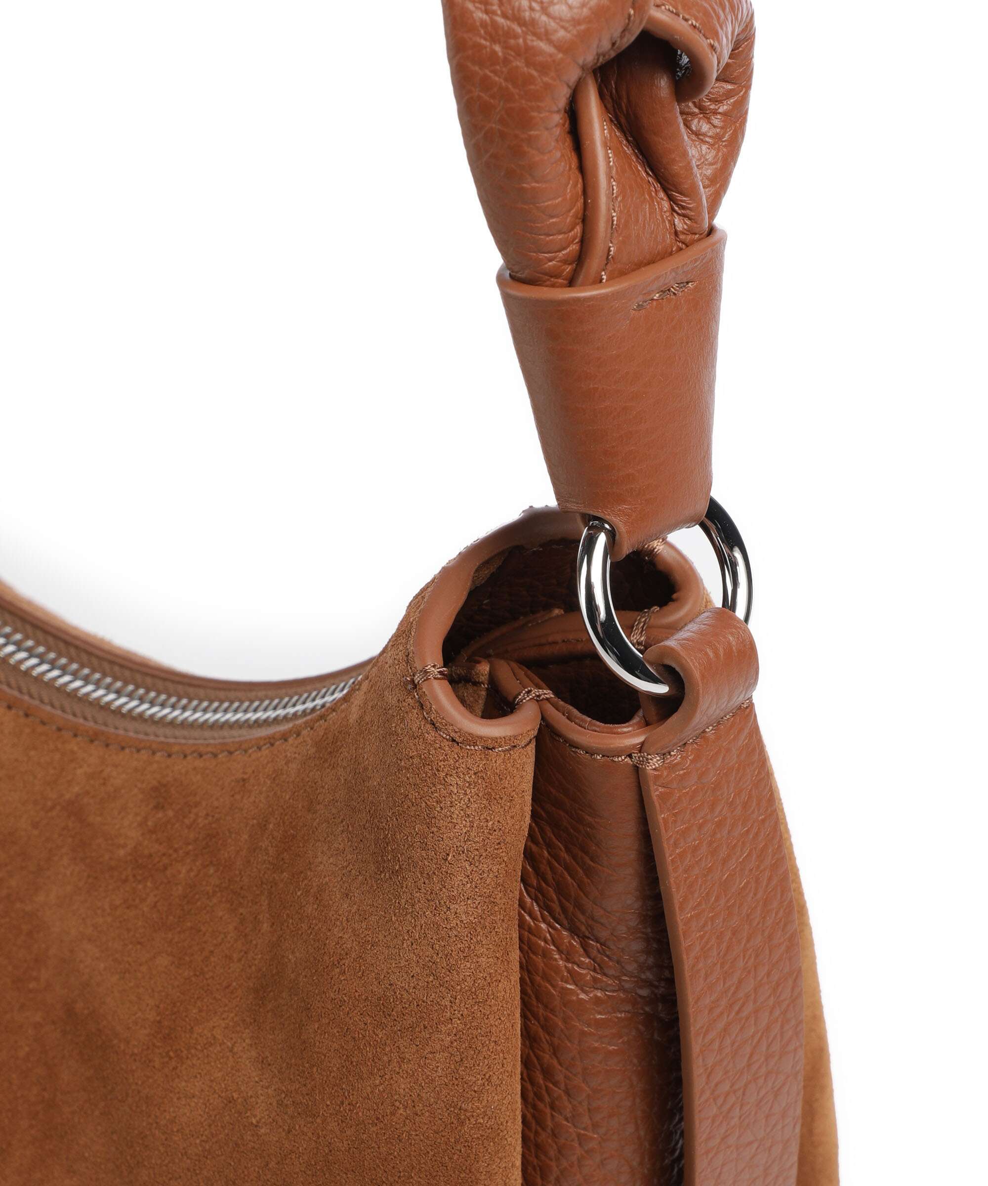 Coccinelle Boheme Suede Shoulder bag cognac - Image 4