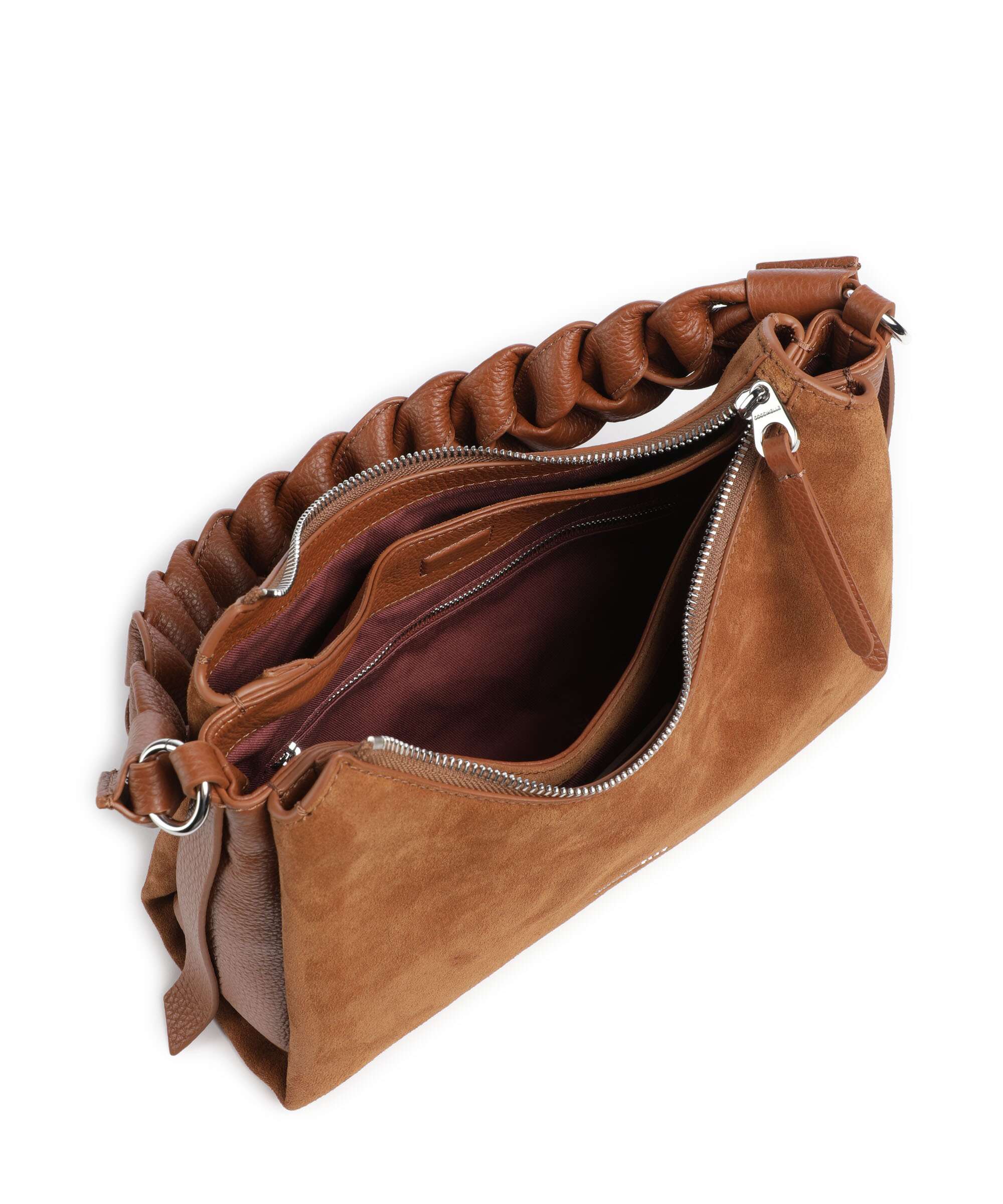 Coccinelle Boheme Suede Shoulder bag cognac - Image 6