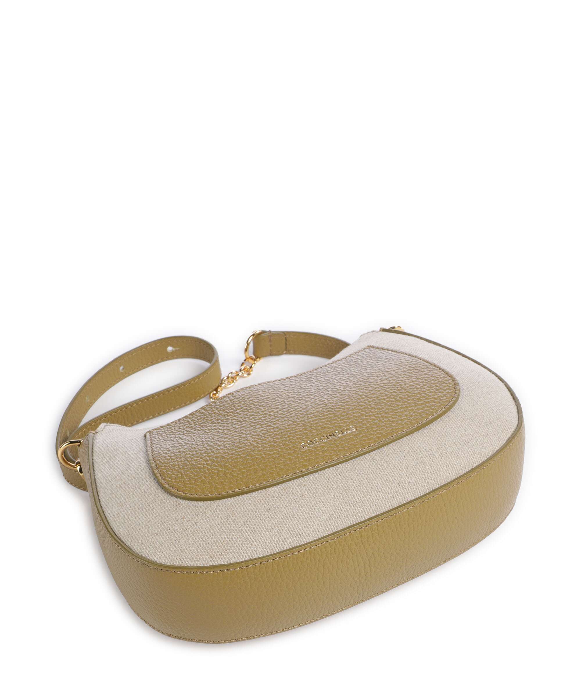 Coccinelle C-Easy Canvas Crossbody bag natural/seagrass - Image 5