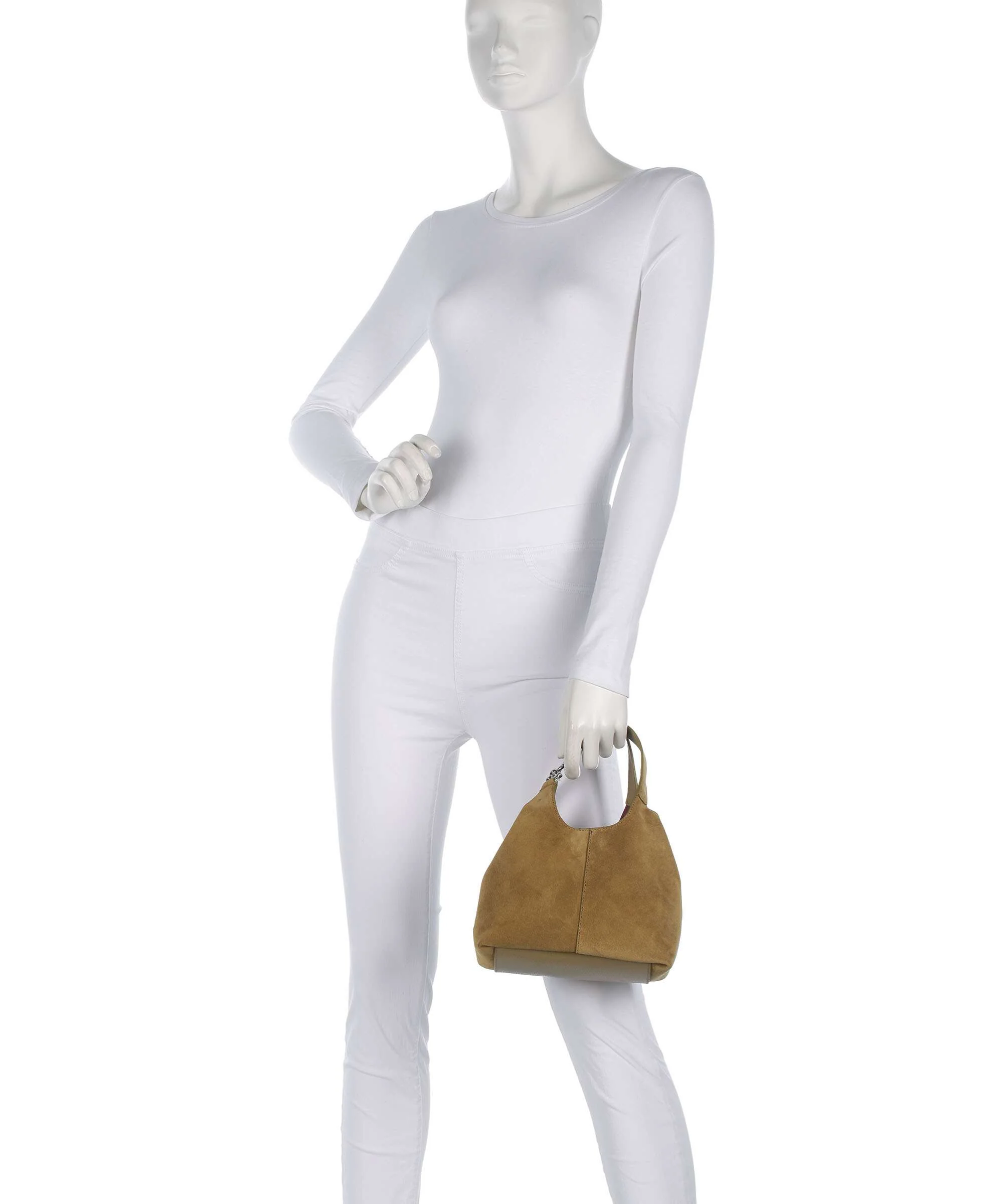 Coccinelle C-Easy Suede Handbag seagrass - Image 3
