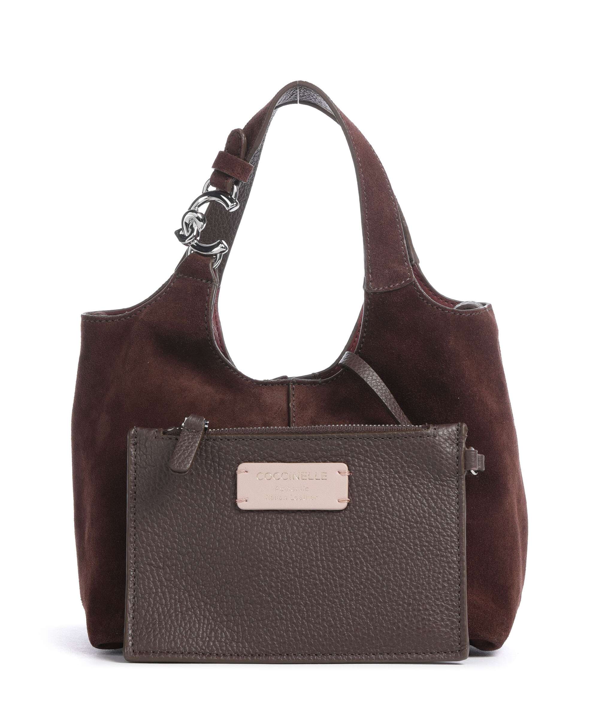 Coccinelle C-Easy Suede Handbag brunette - Image 2