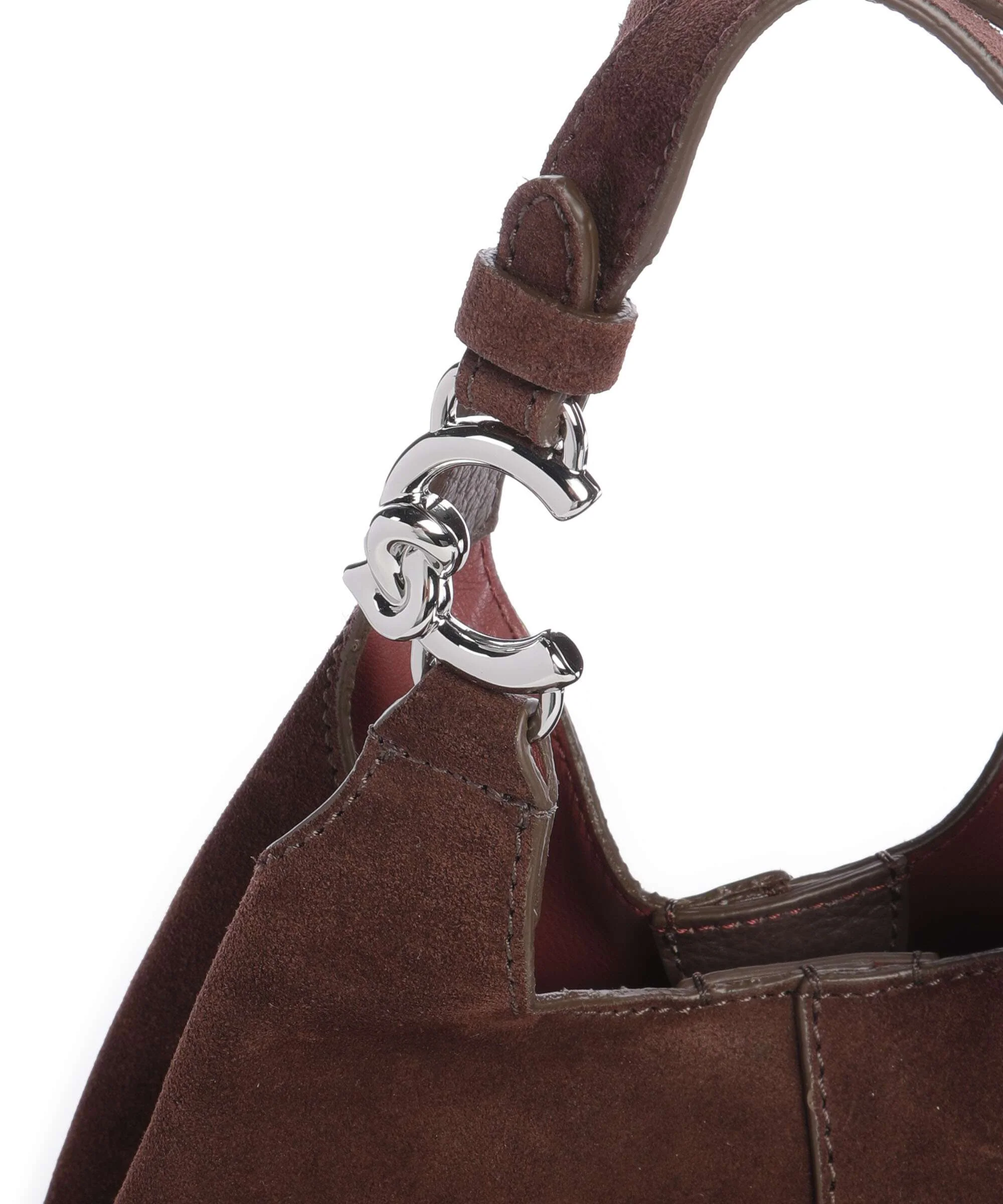 Coccinelle C-Easy Suede Handbag brunette - Image 6