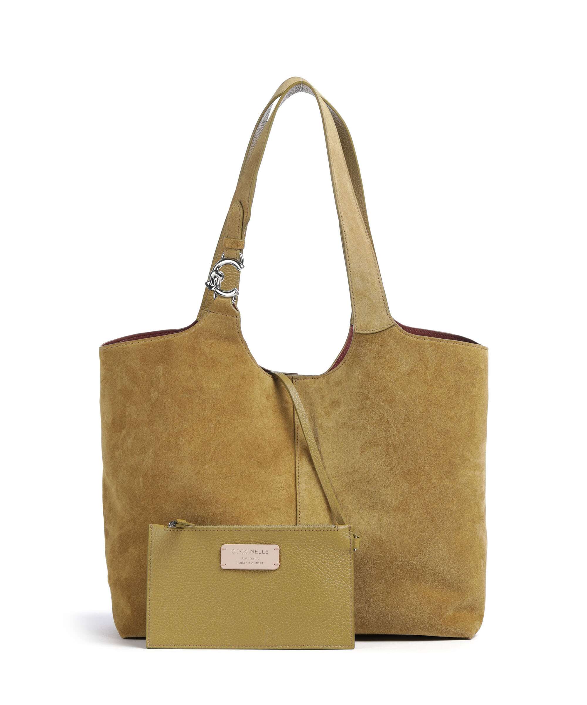 Coccinelle C-Easy Suede Hobo bag seagrass - Image 2