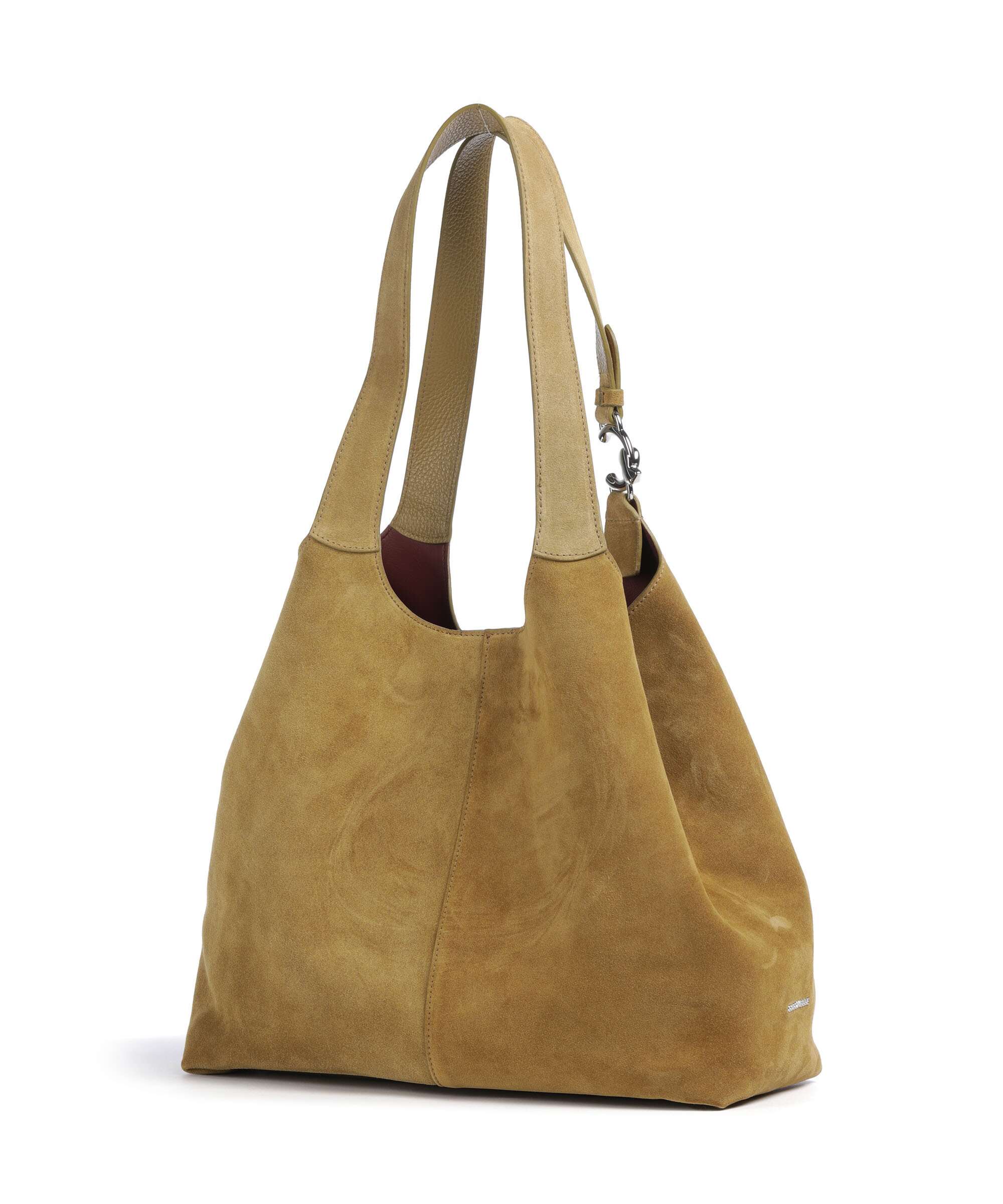 Coccinelle C-Easy Suede Hobo bag seagrass - Image 4
