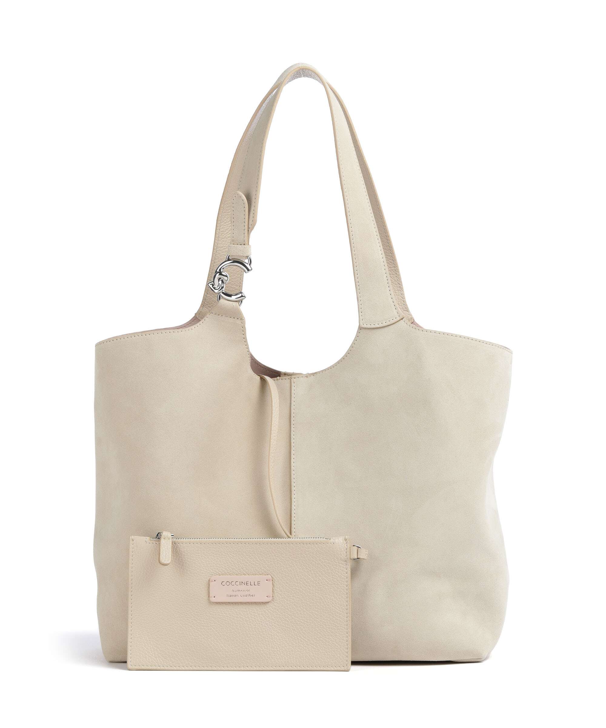 Coccinelle C-Easy Suede Hobo bag sandshell - Image 2