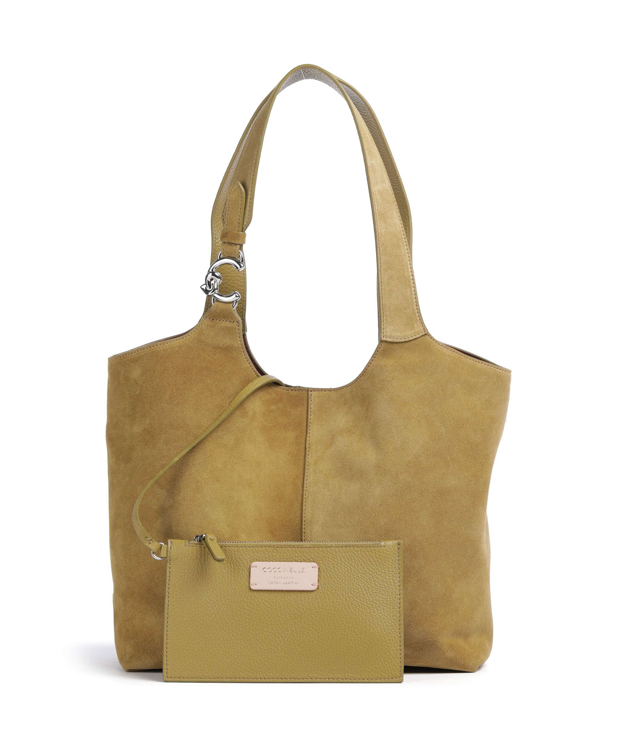 Coccinelle C-Easy Suede Hobo bag seagrass - Image 2